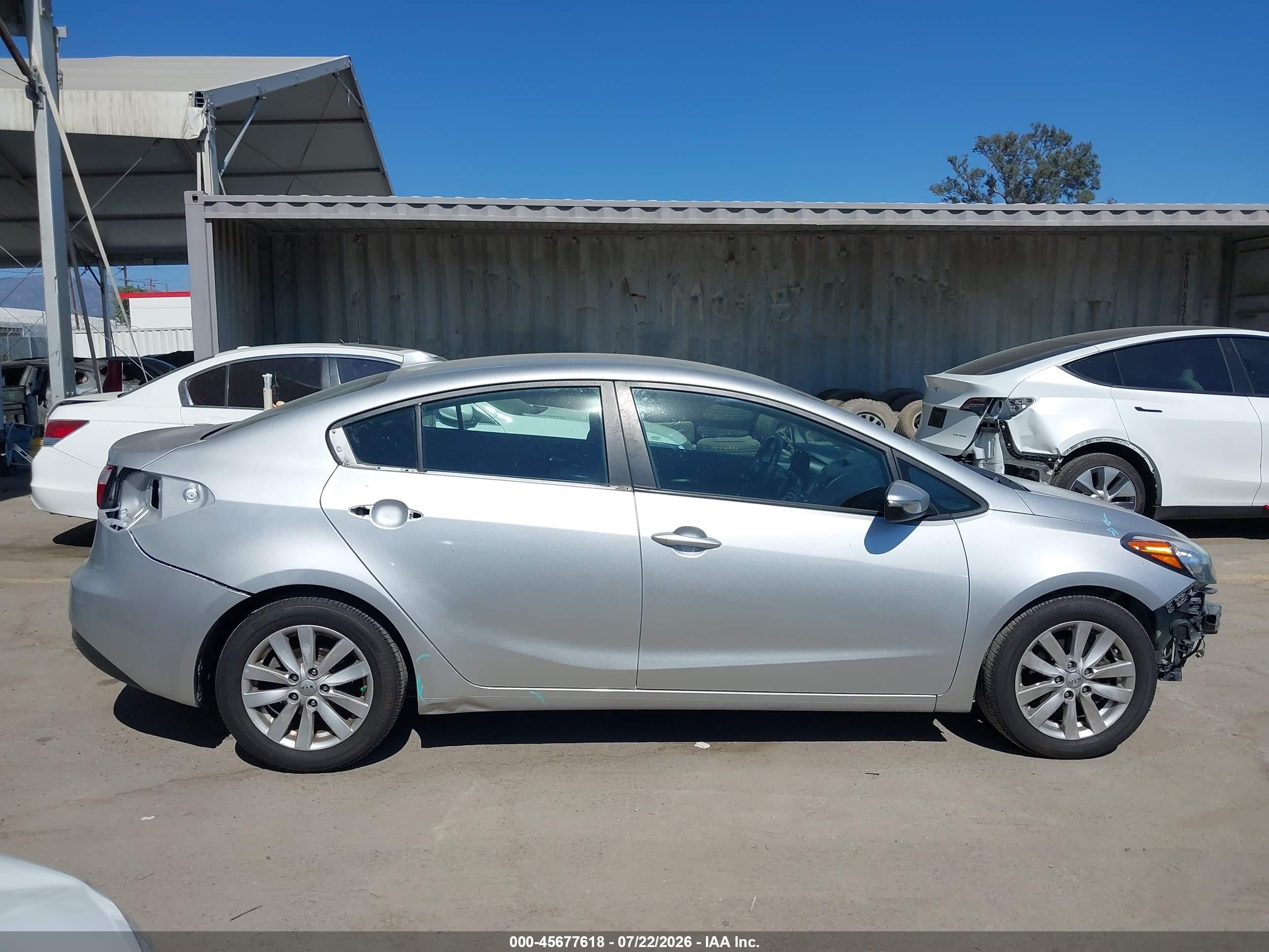 2015 Kia Forte Lx Silver vin: KNAFX4A66F5422265