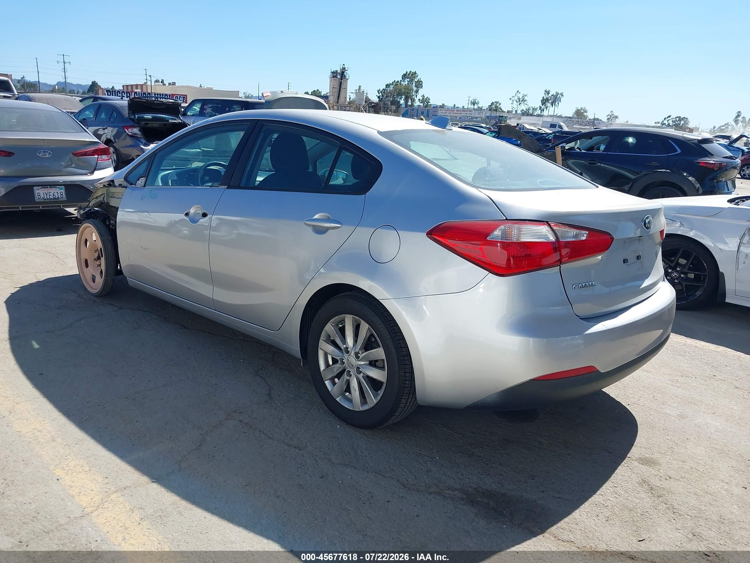 2015 Kia Forte Lx Silver vin: KNAFX4A66F5422265