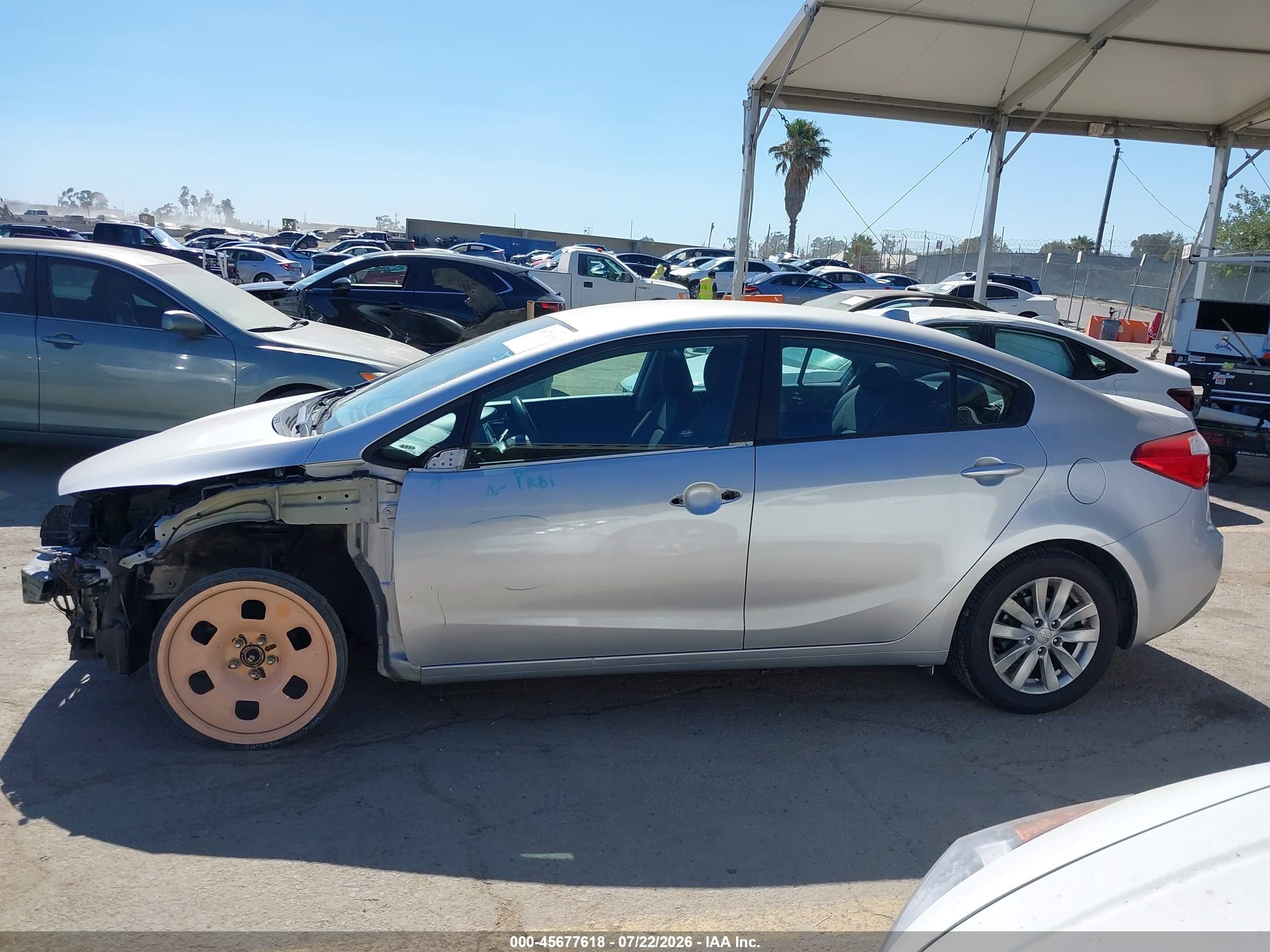 2015 Kia Forte Lx Silver vin: KNAFX4A66F5422265