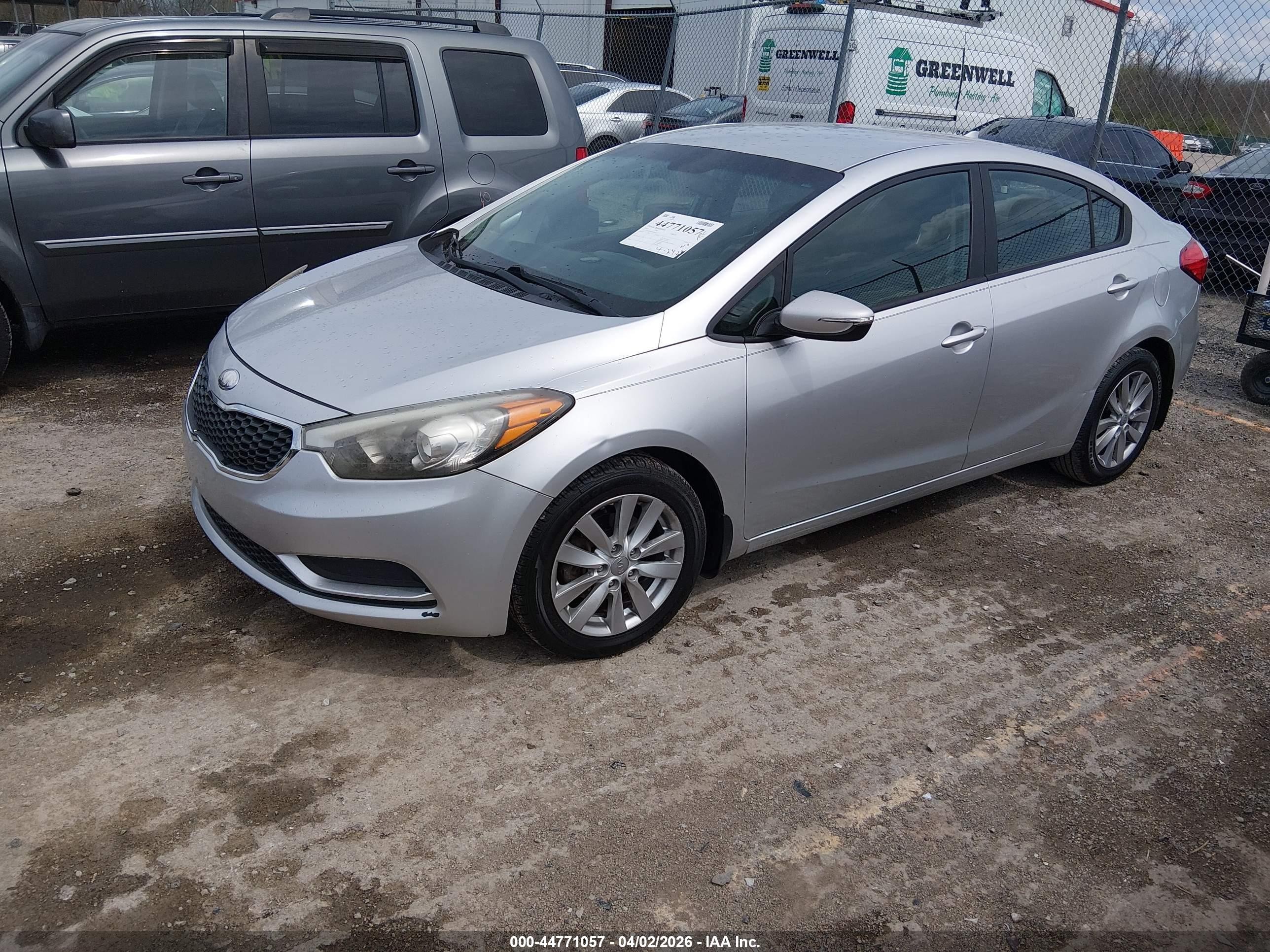 2014 Kia Forte Lx Gray vin: KNAFX4A67E5060221