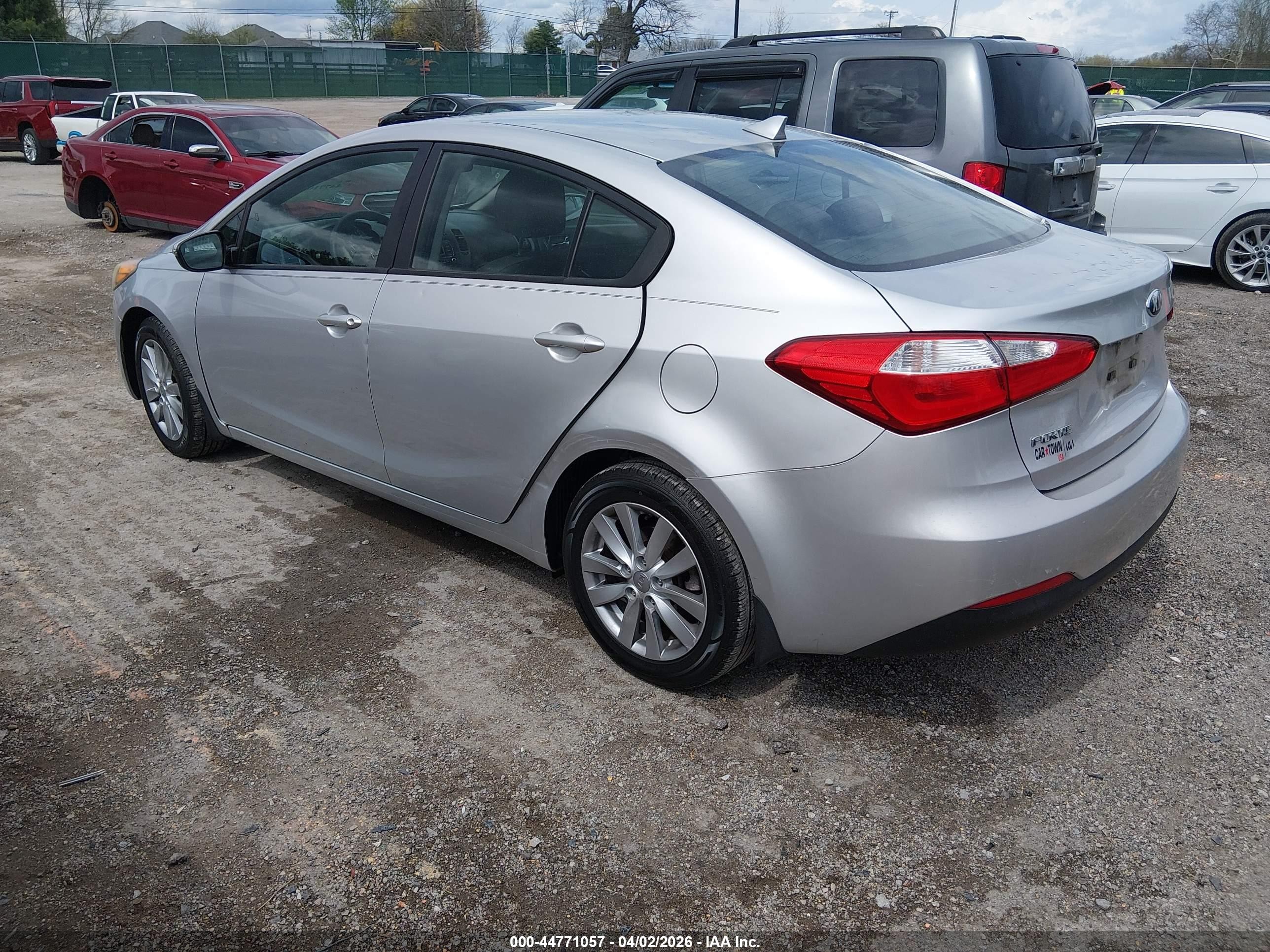 2014 Kia Forte Lx Gray vin: KNAFX4A67E5060221