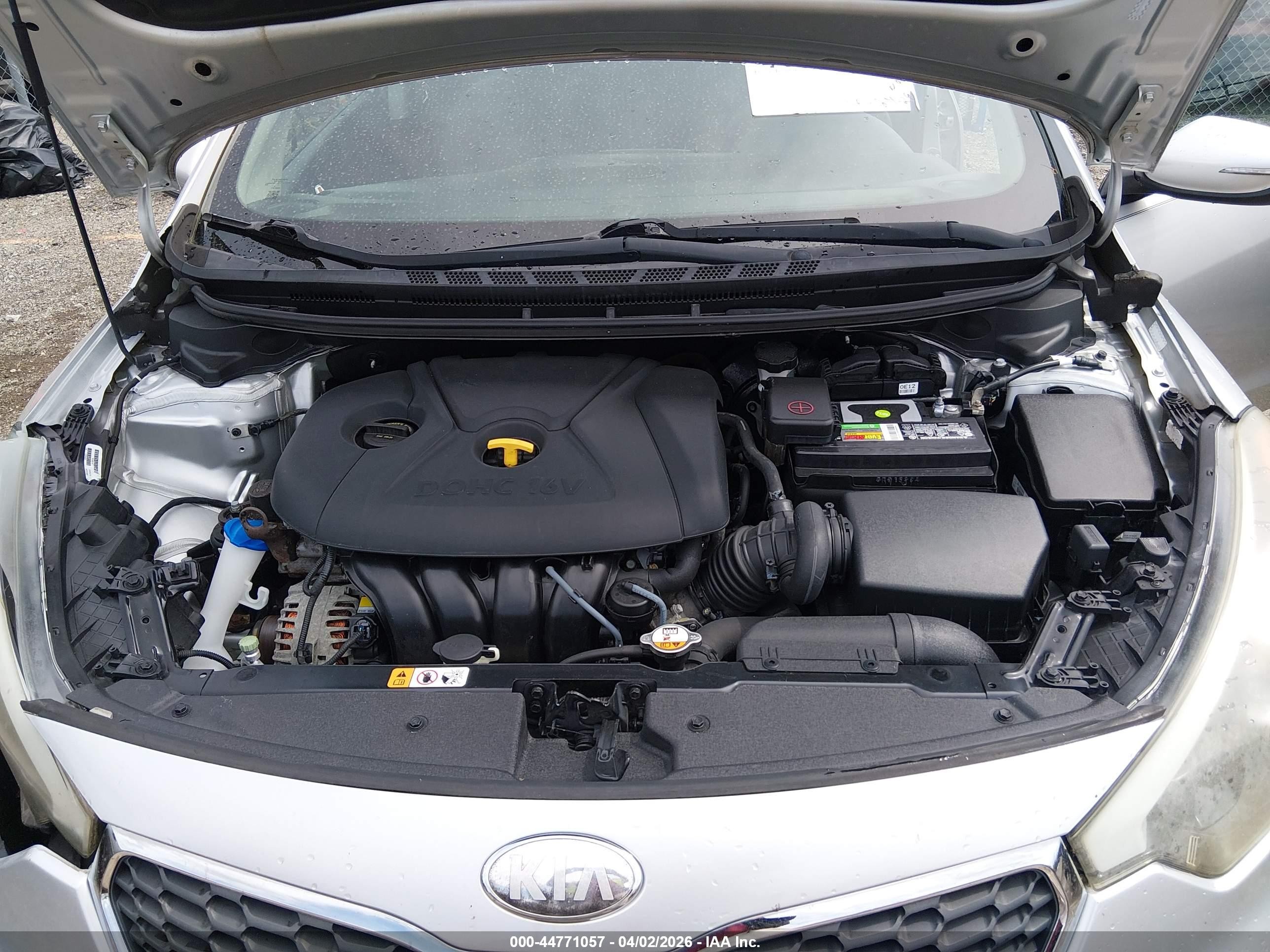 2014 Kia Forte Lx Gray vin: KNAFX4A67E5060221
