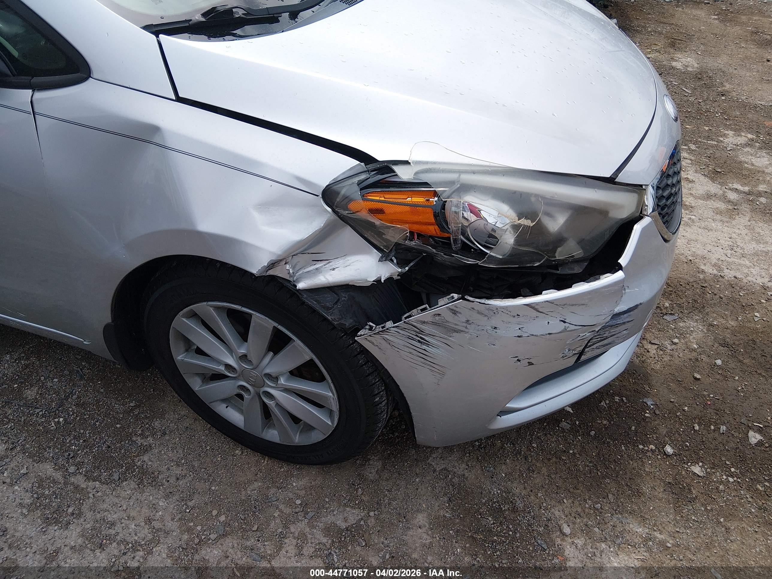 2014 Kia Forte Lx Gray vin: KNAFX4A67E5060221