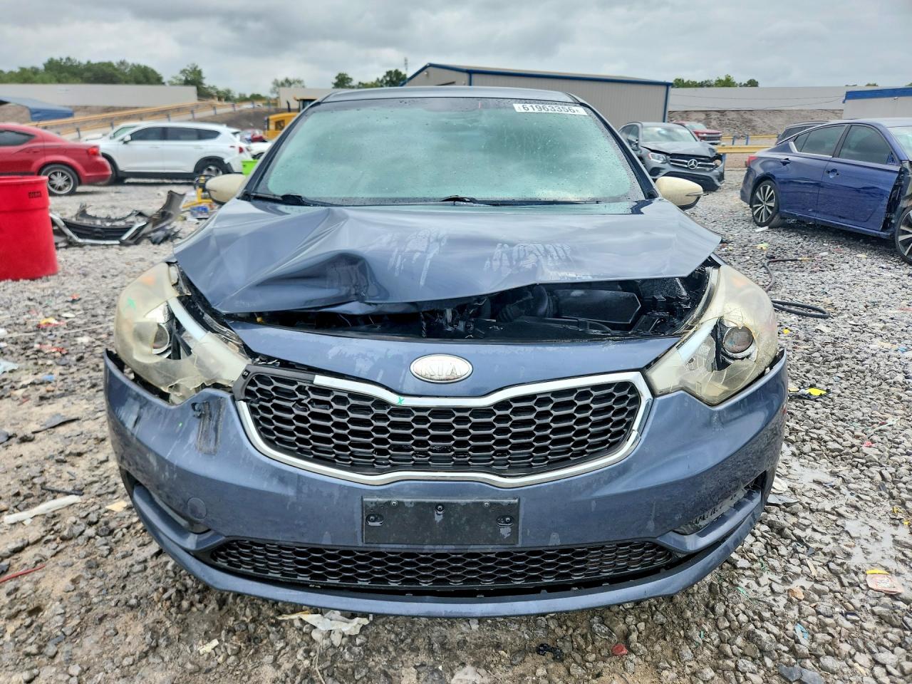 2014 Kia Forte Lx Blue vin: KNAFX4A67E5079674