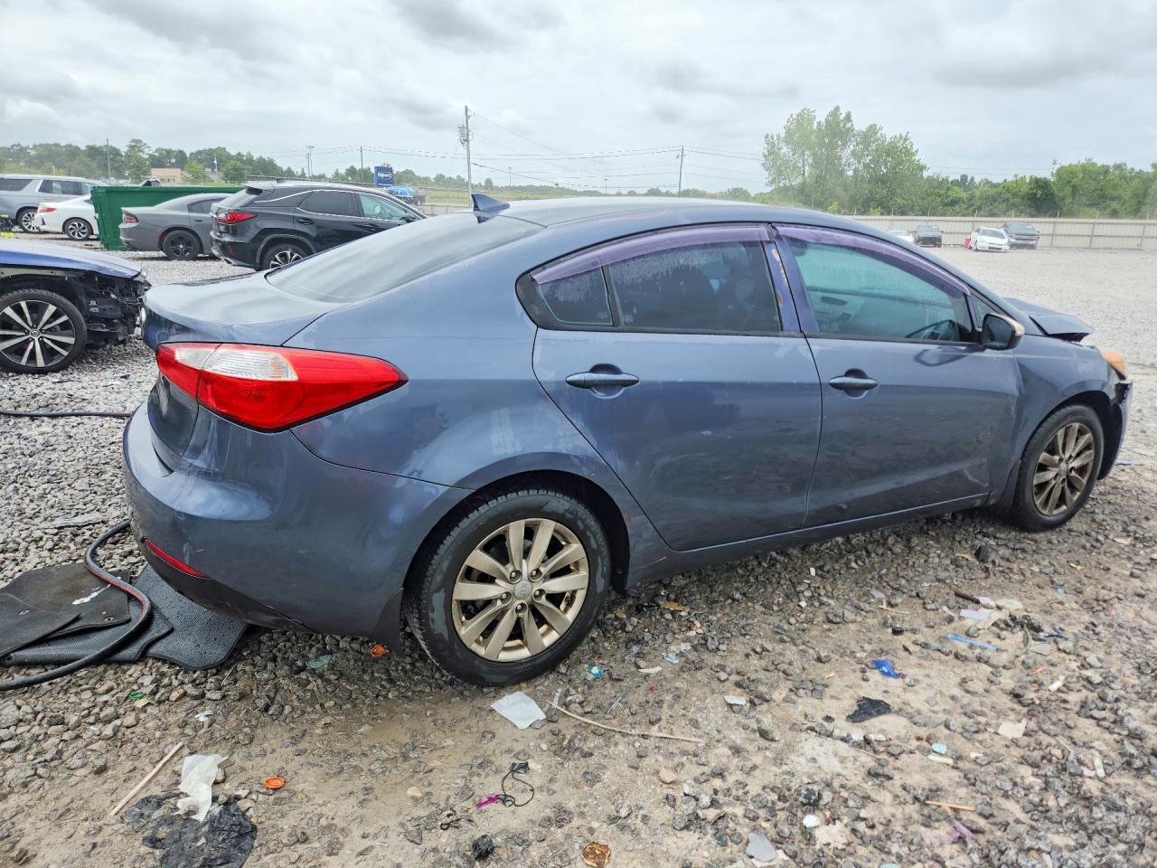 2014 Kia Forte Lx Blue vin: KNAFX4A67E5079674