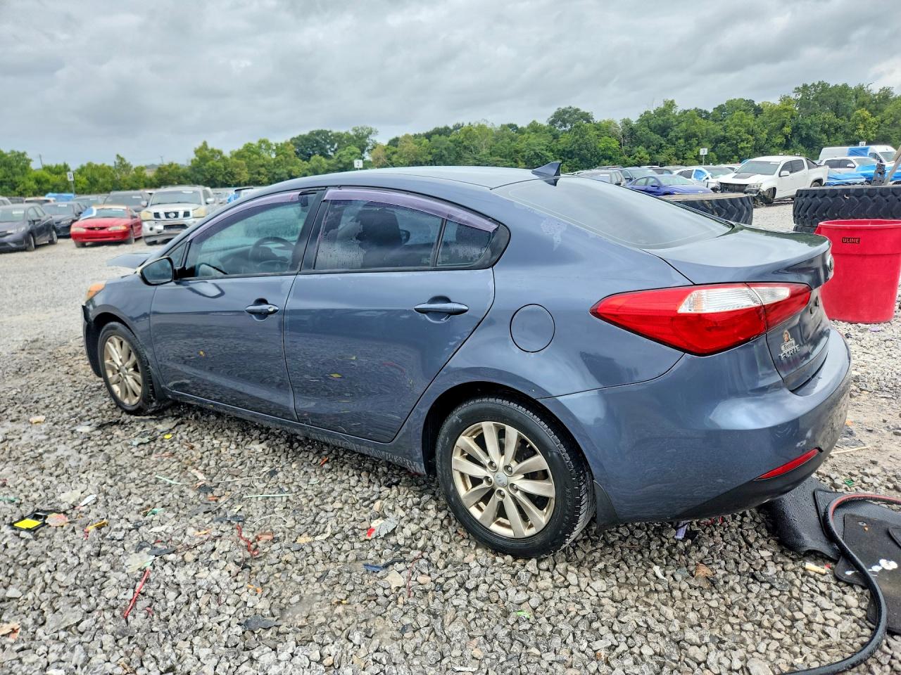 2014 Kia Forte Lx Blue vin: KNAFX4A67E5079674