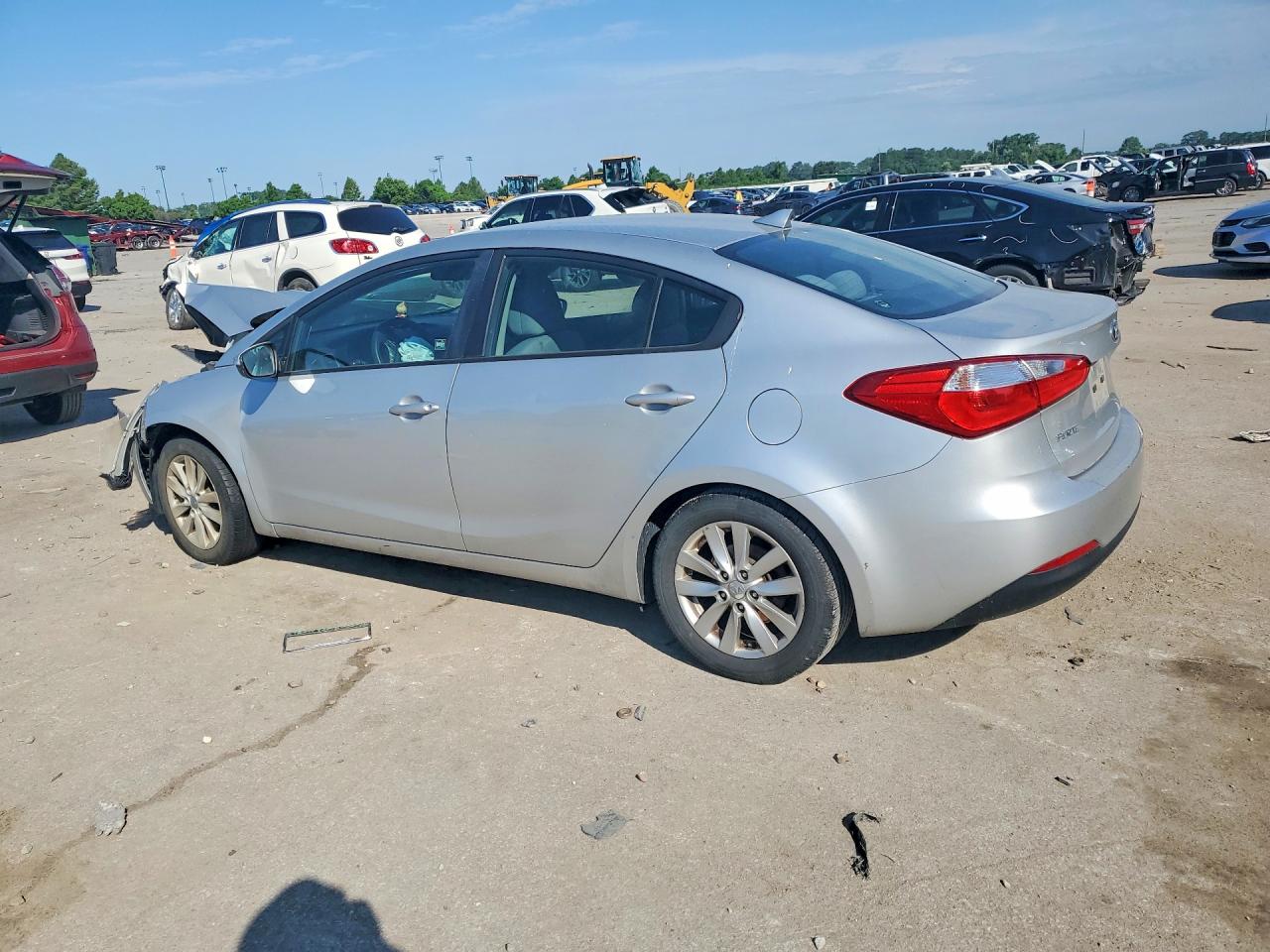 2014 Kia Forte Lx Silver vin: KNAFX4A67E5079836