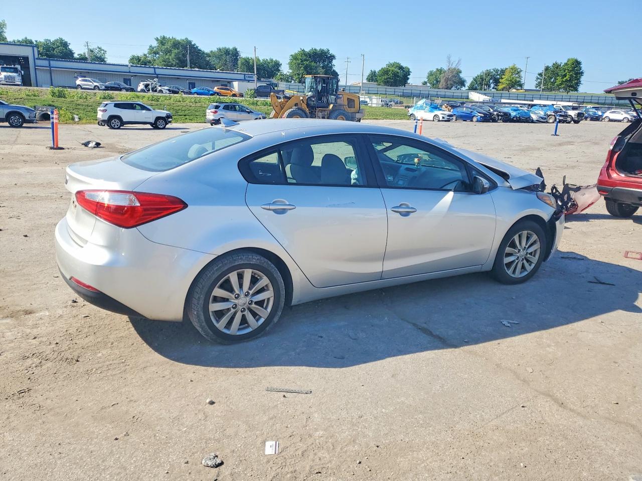 2014 Kia Forte Lx Silver vin: KNAFX4A67E5079836