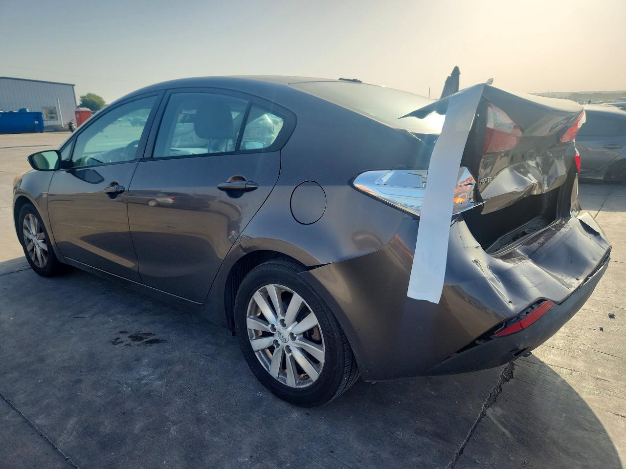 2014 Kia Forte Lx Серый vin: KNAFX4A67E5089380