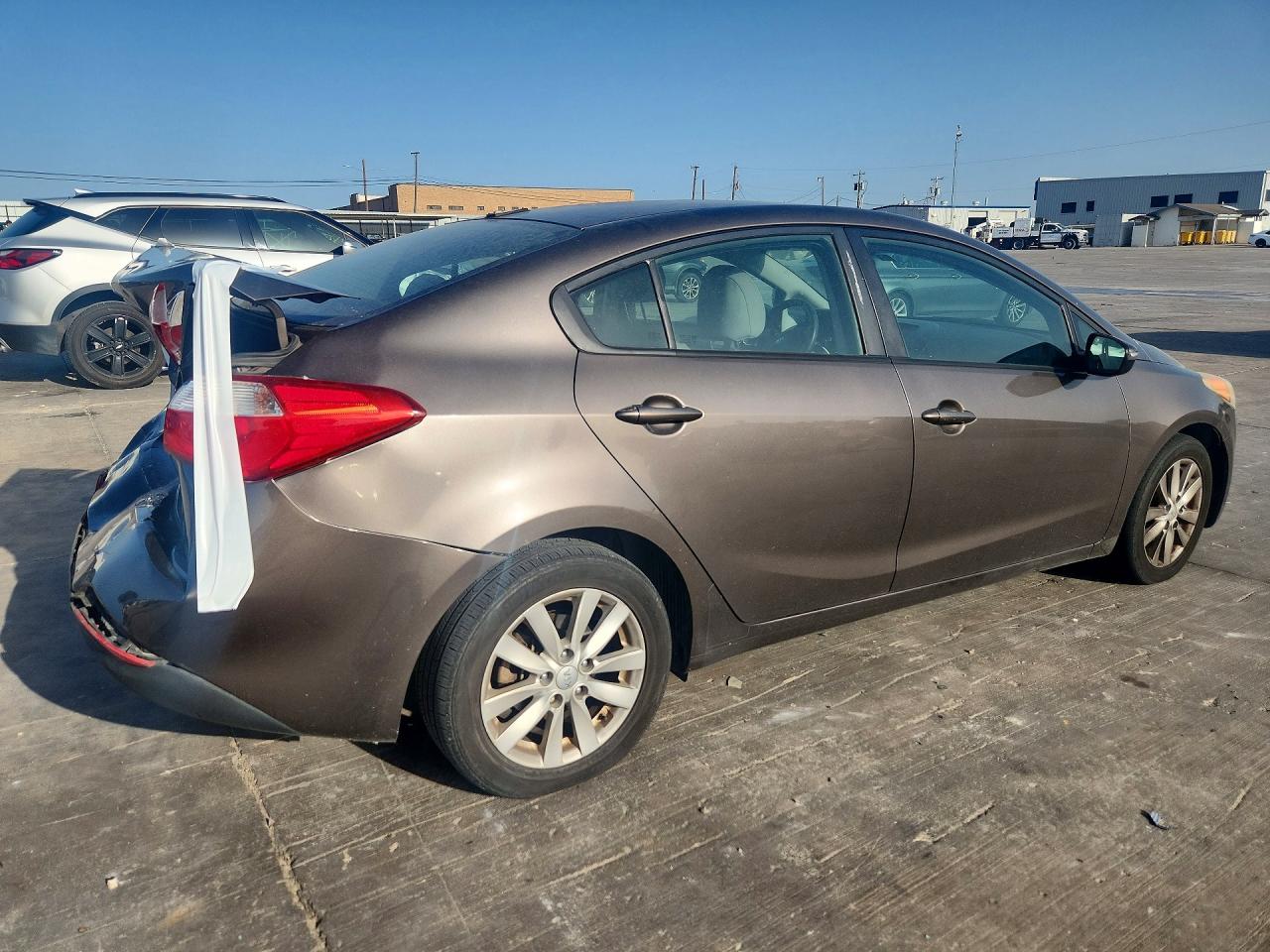 2014 Kia Forte Lx Серый vin: KNAFX4A67E5089380