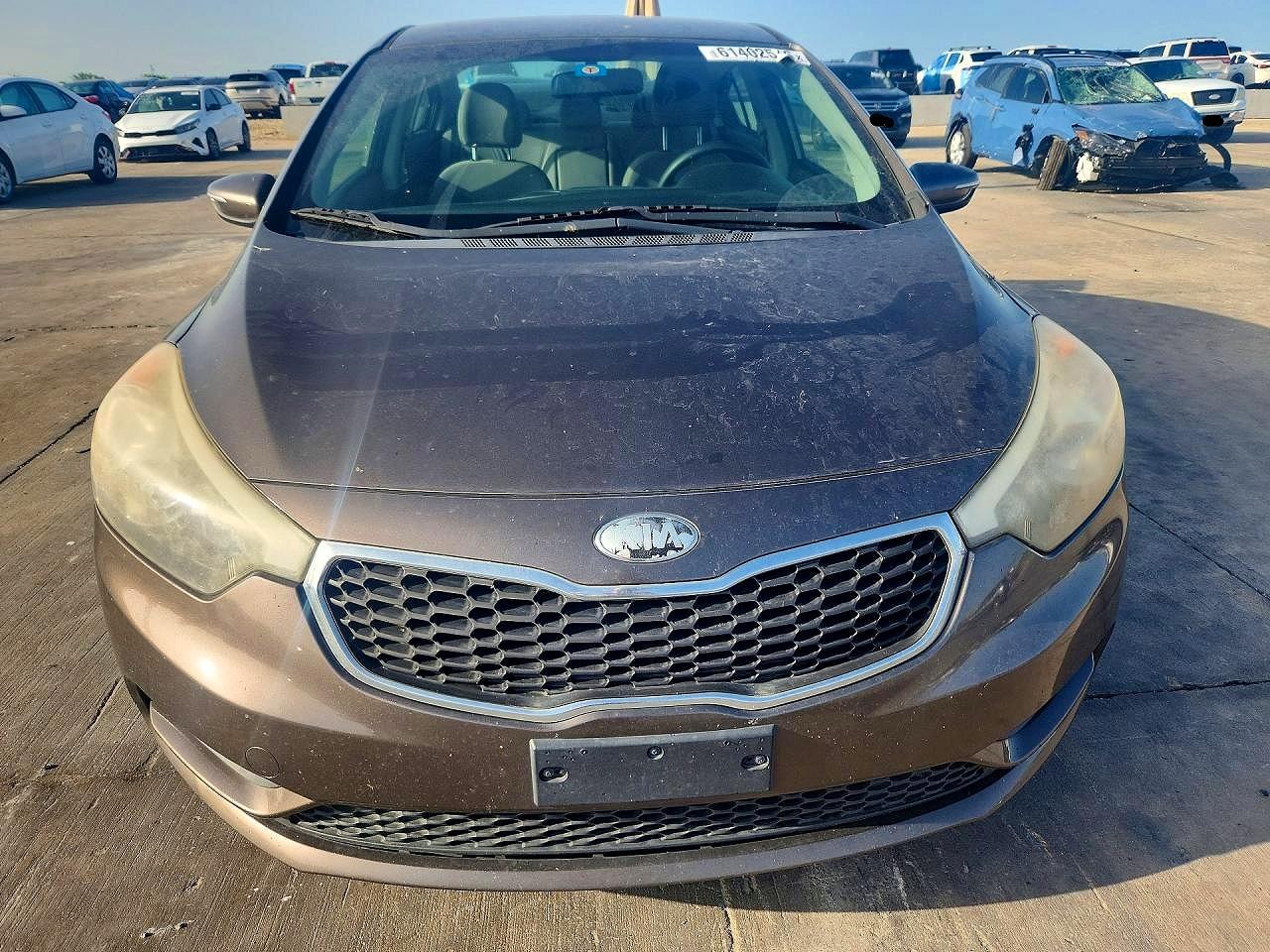 2014 Kia Forte Lx Серый vin: KNAFX4A67E5089380