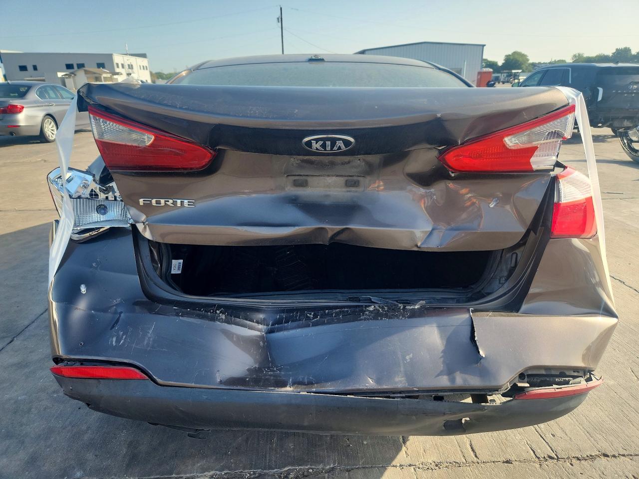 2014 Kia Forte Lx Серый vin: KNAFX4A67E5089380