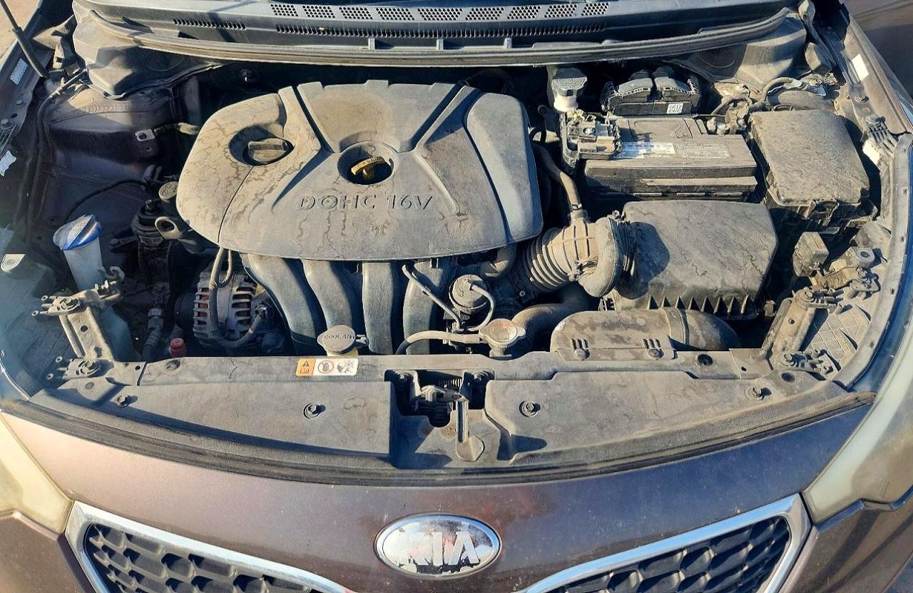 2014 Kia Forte Lx Серый vin: KNAFX4A67E5089380
