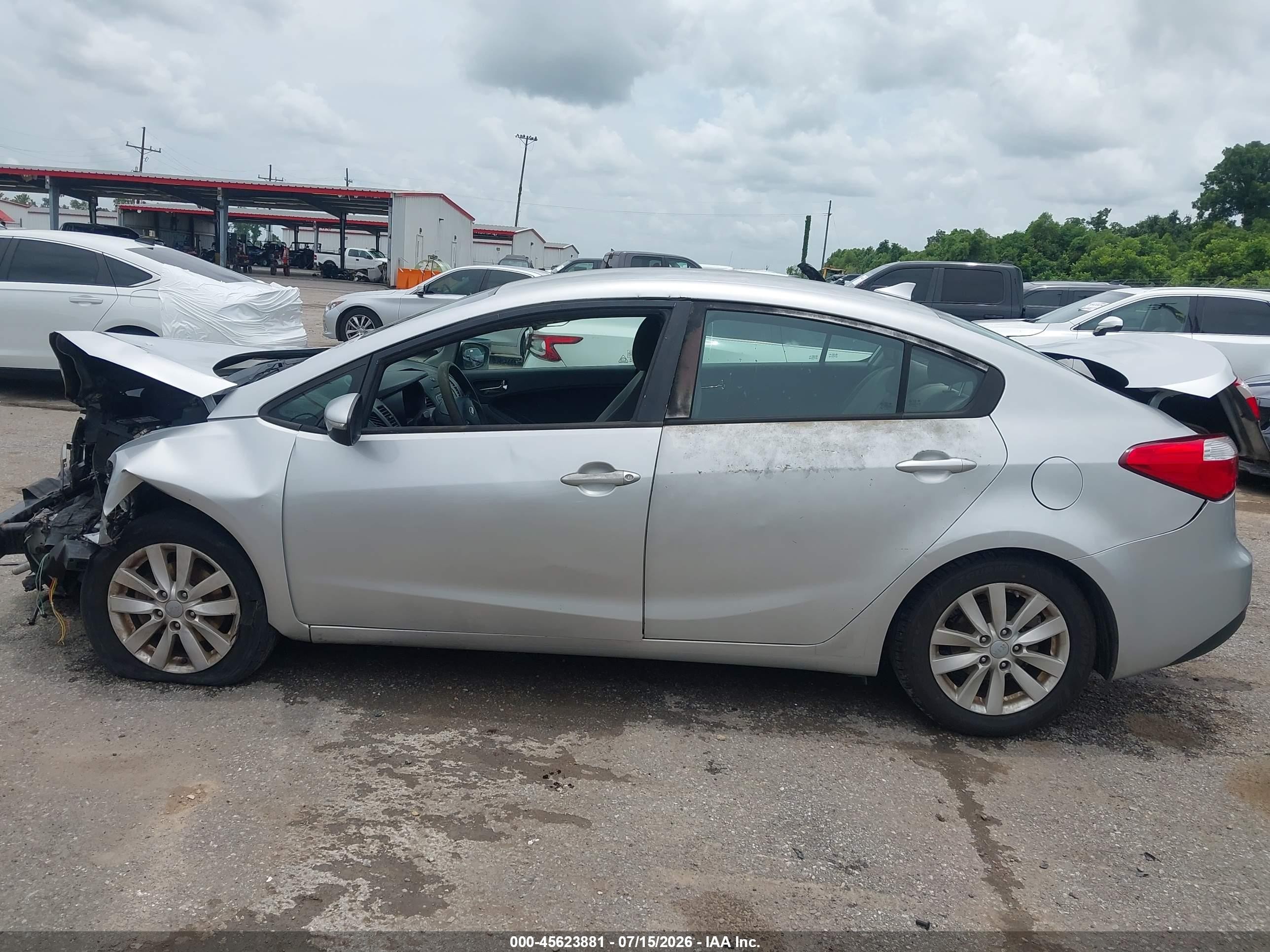 2014 Kia Forte Lx Silver vin: KNAFX4A67E5125990