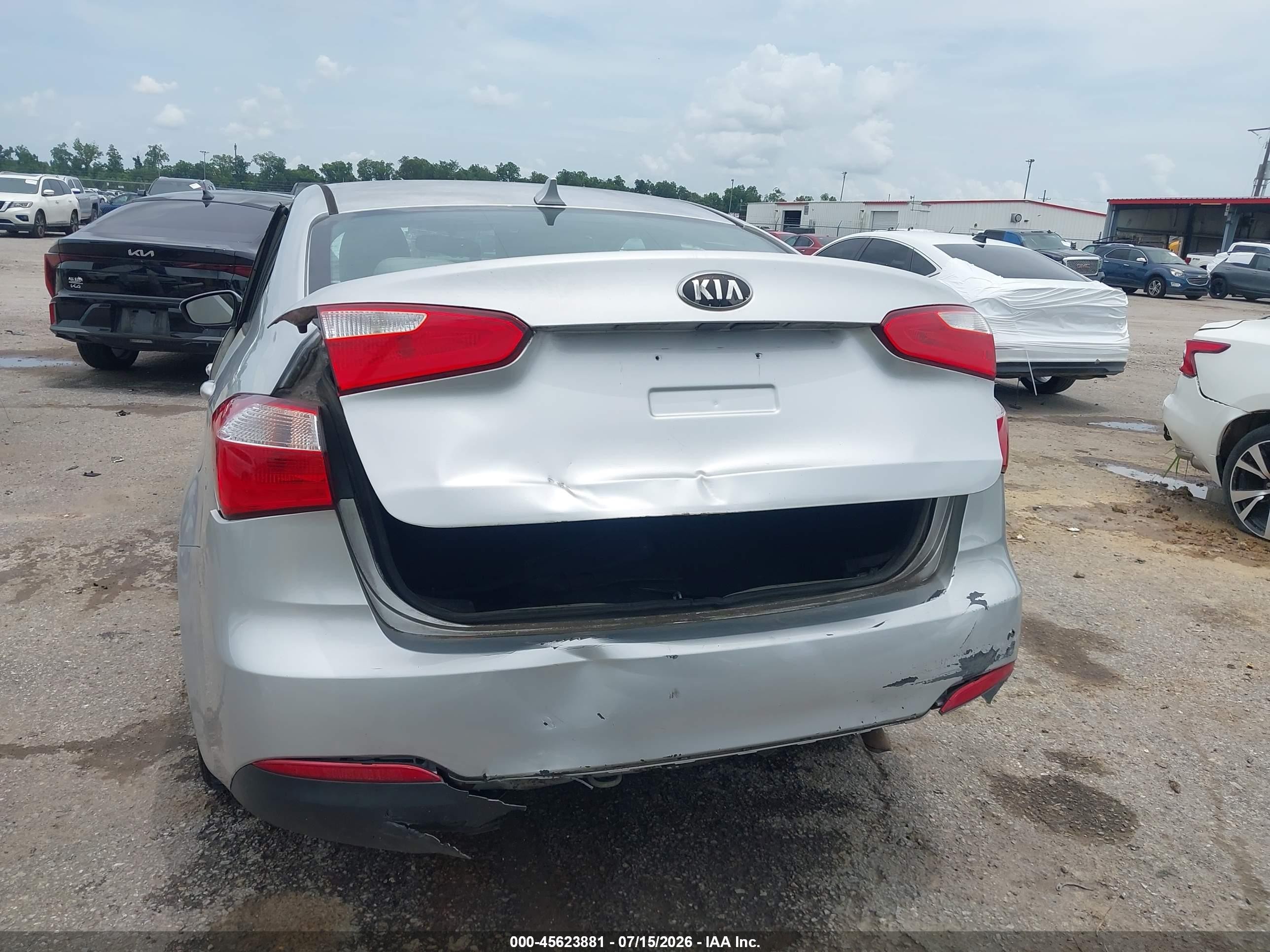 2014 Kia Forte Lx Silver vin: KNAFX4A67E5125990