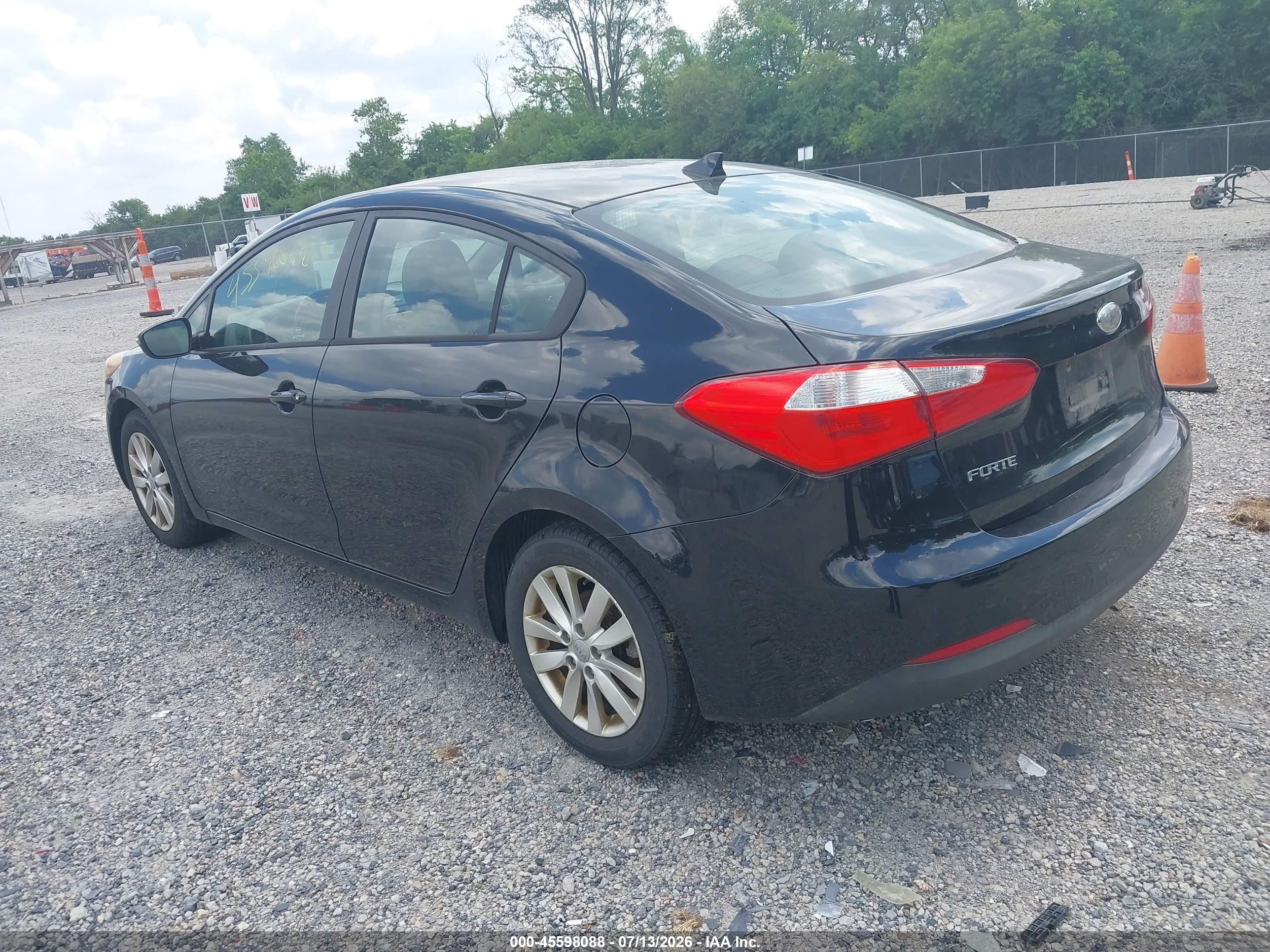 2014 Kia Forte Lx Black vin: KNAFX4A67E5166832