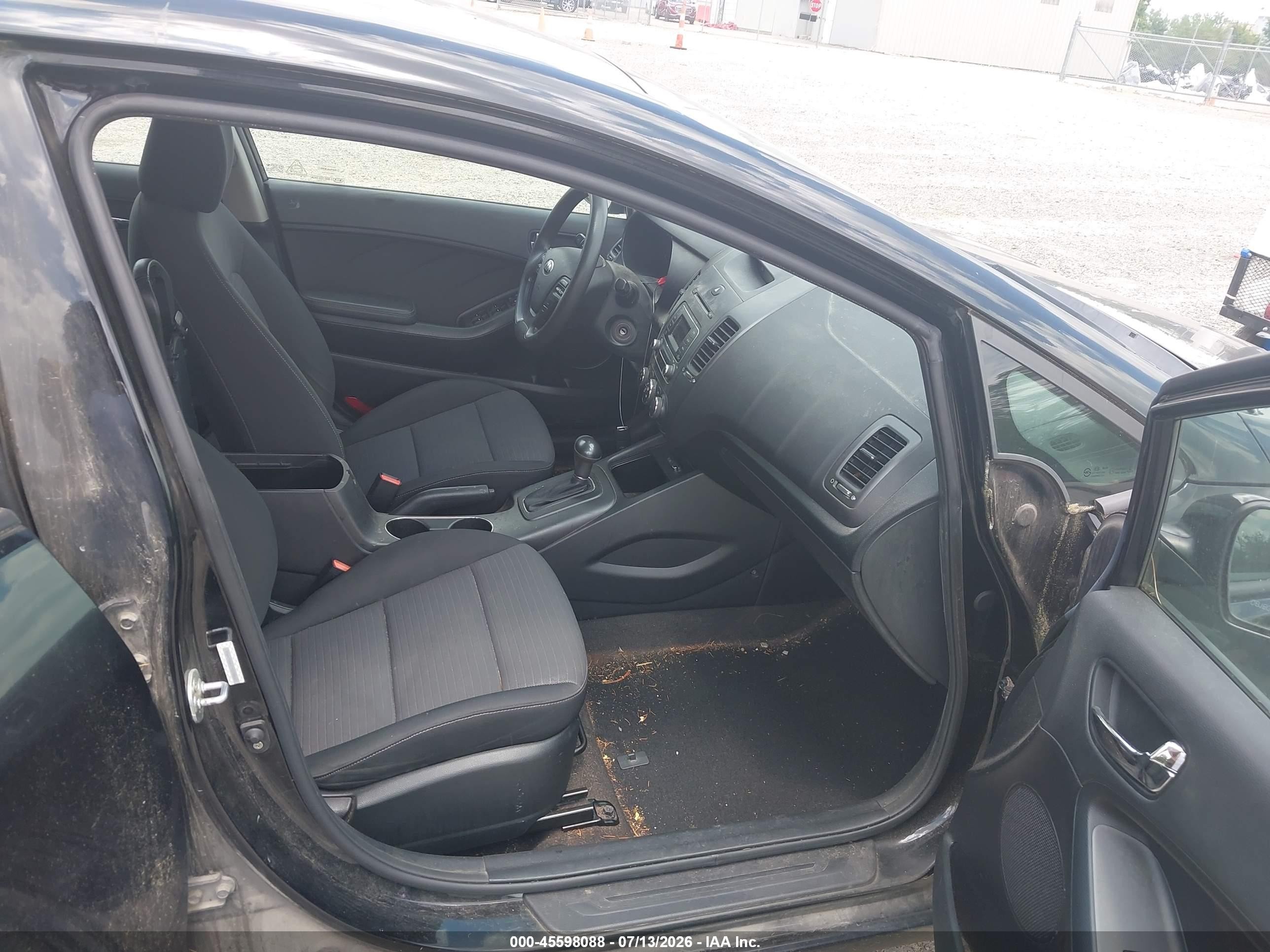 2014 Kia Forte Lx Black vin: KNAFX4A67E5166832