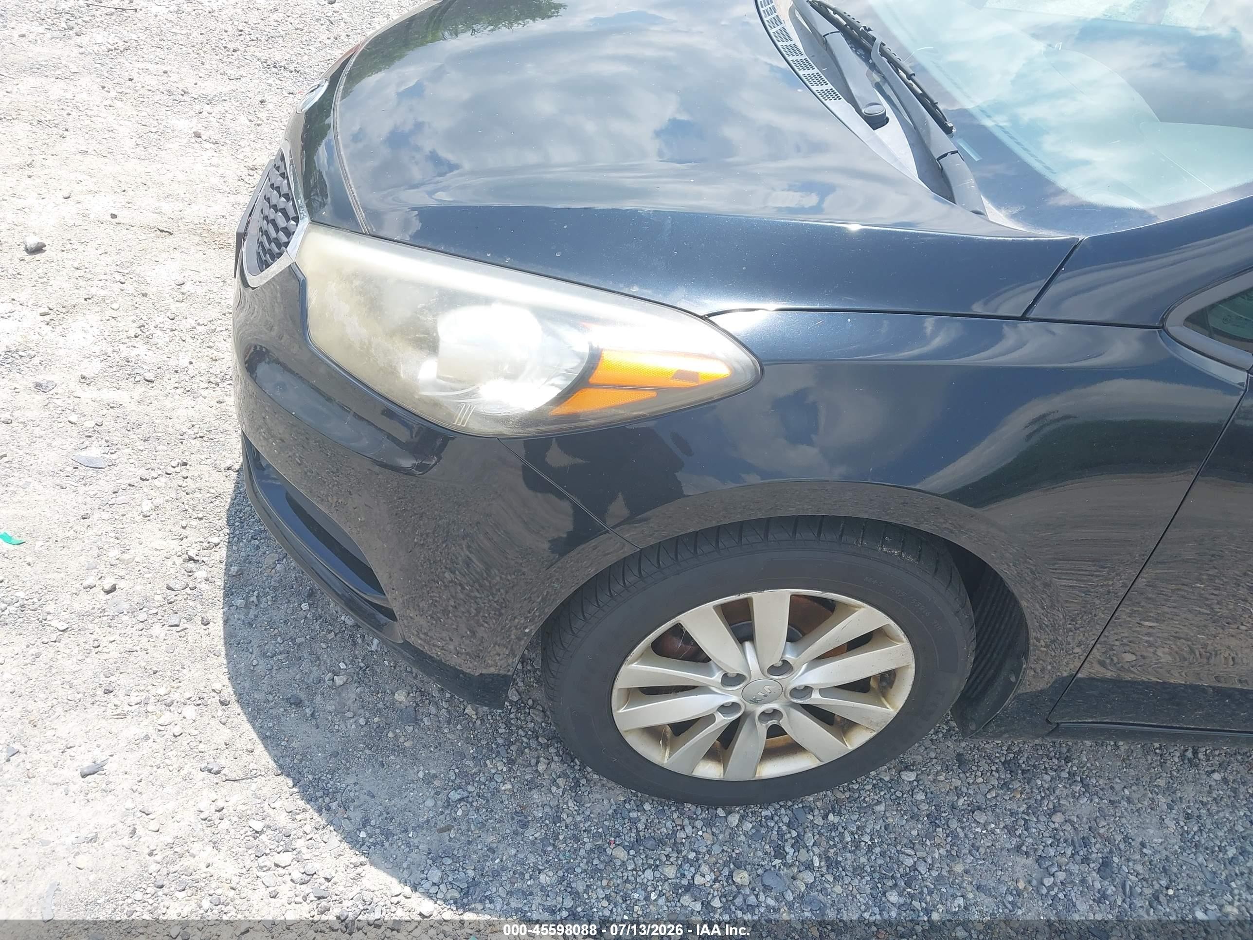 2014 Kia Forte Lx Black vin: KNAFX4A67E5166832