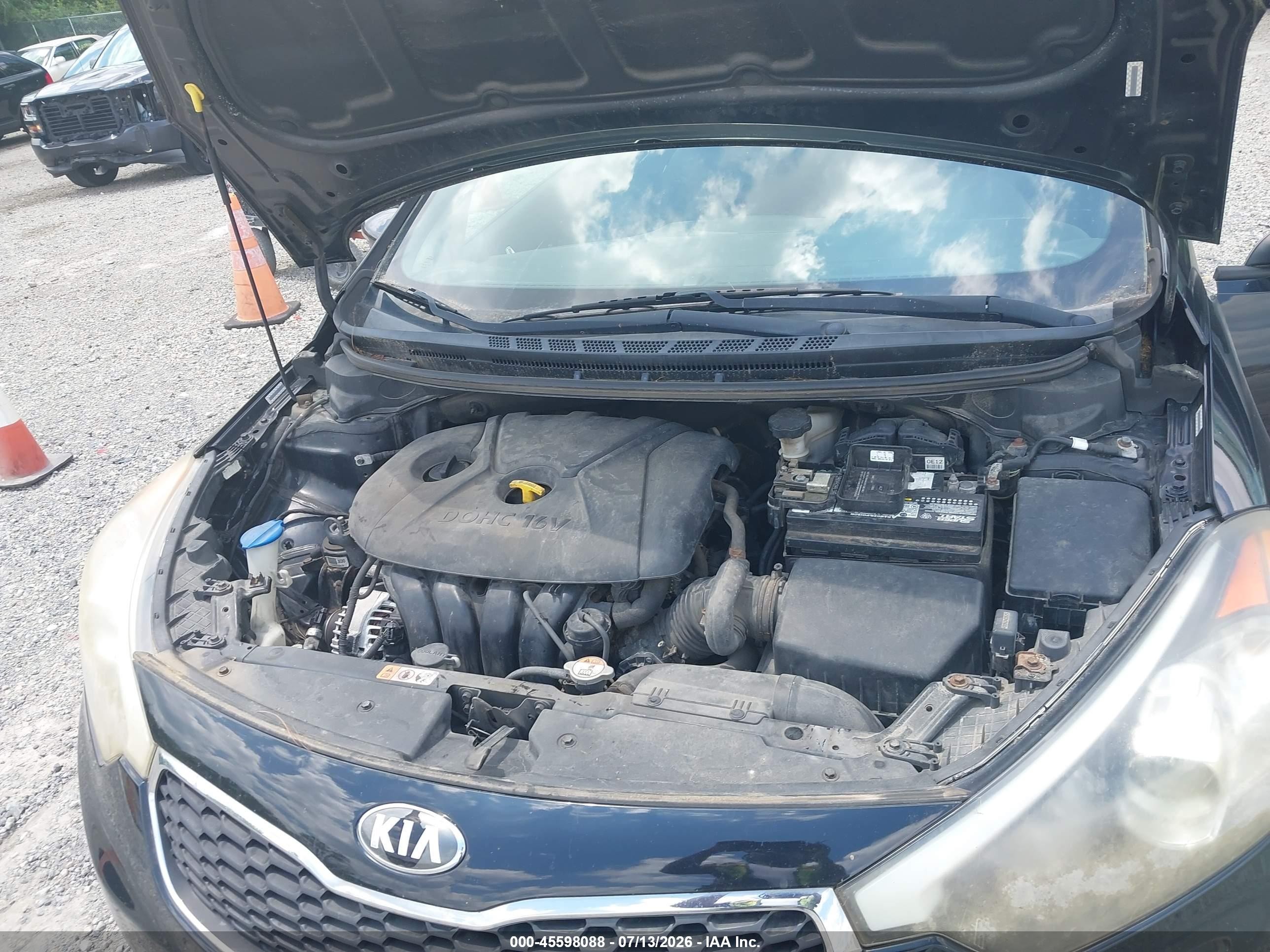 2014 Kia Forte Lx Black vin: KNAFX4A67E5166832