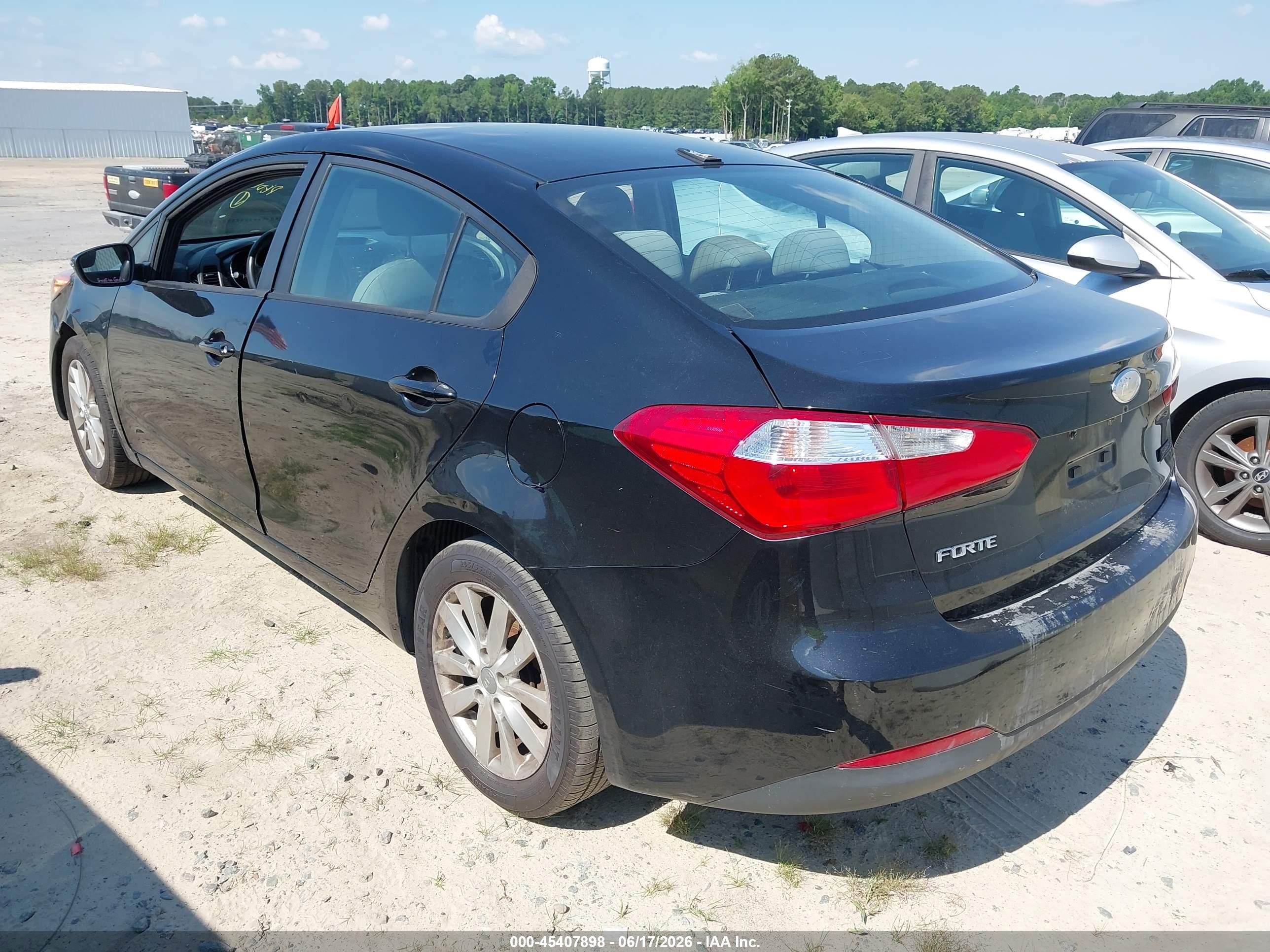 2014 Kia Forte Lx Black vin: KNAFX4A67E5188667