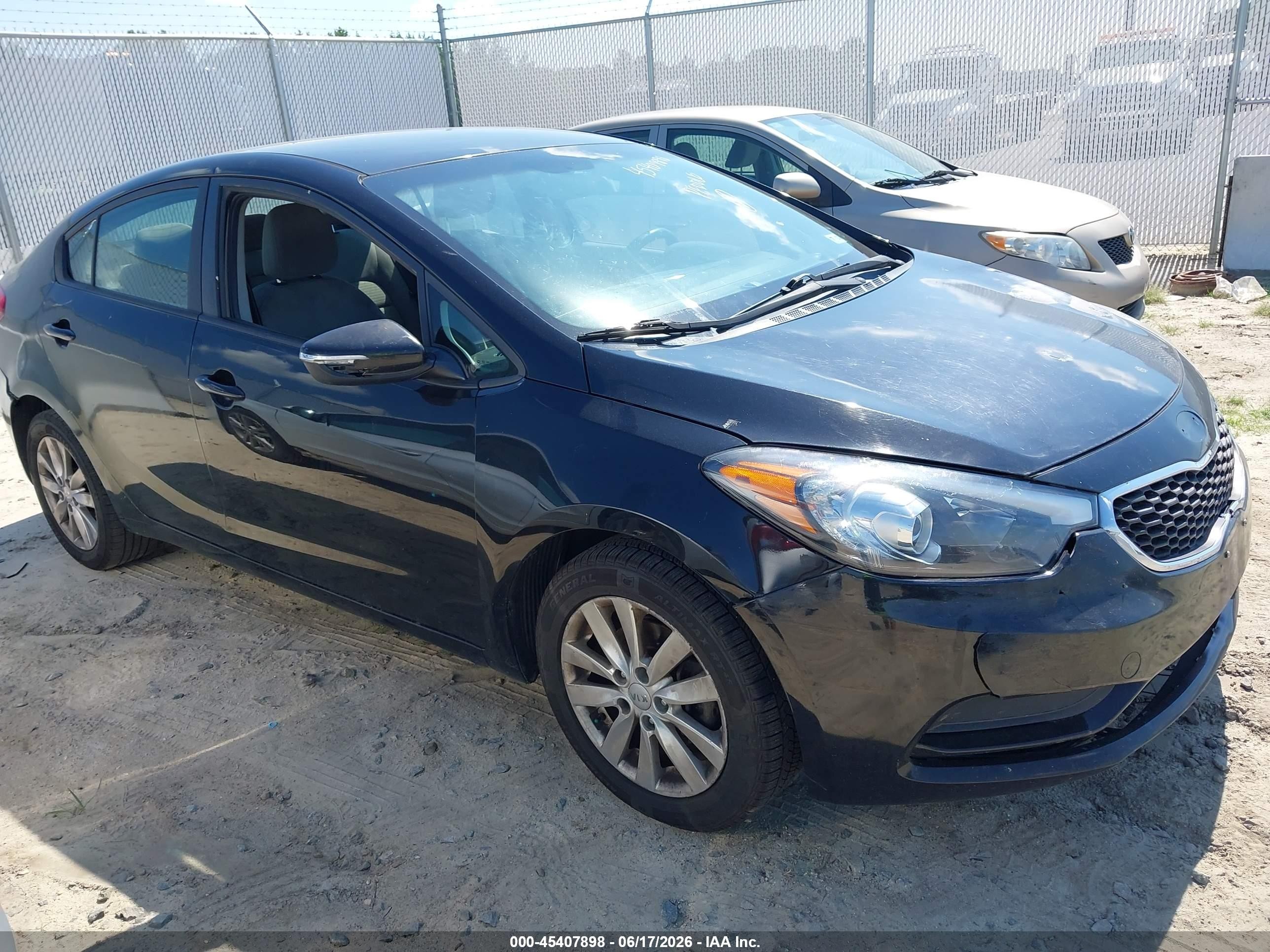 2014 Kia Forte Lx Black vin: KNAFX4A67E5188667
