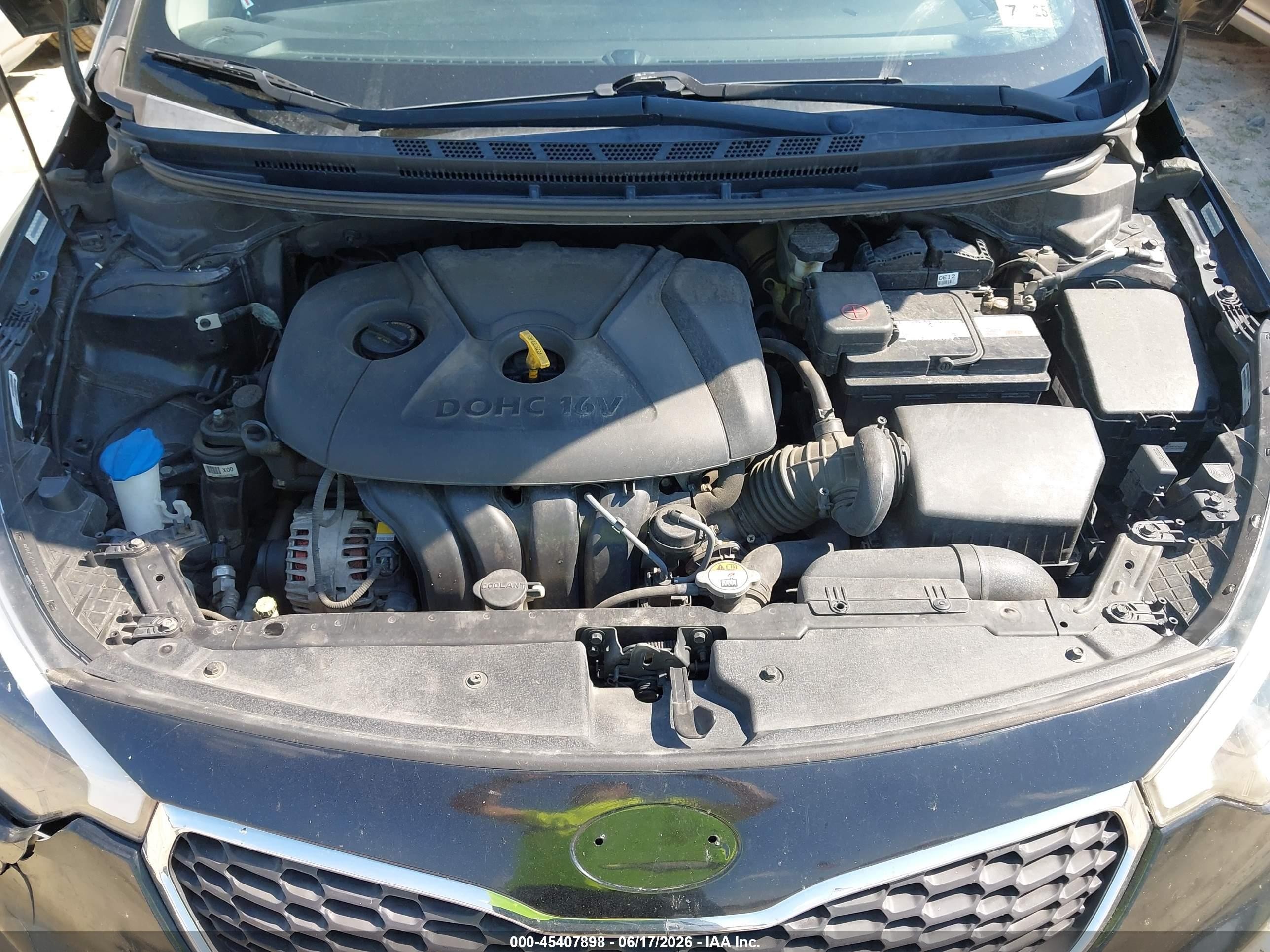 2014 Kia Forte Lx Black vin: KNAFX4A67E5188667