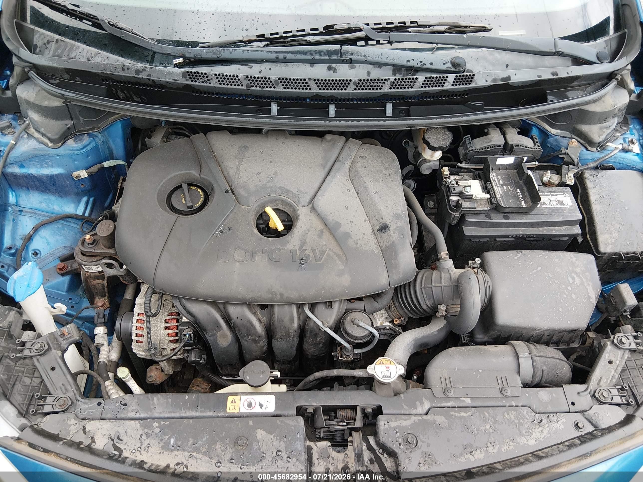 2014 Kia Forte Lx Blue vin: KNAFX4A67E5223787