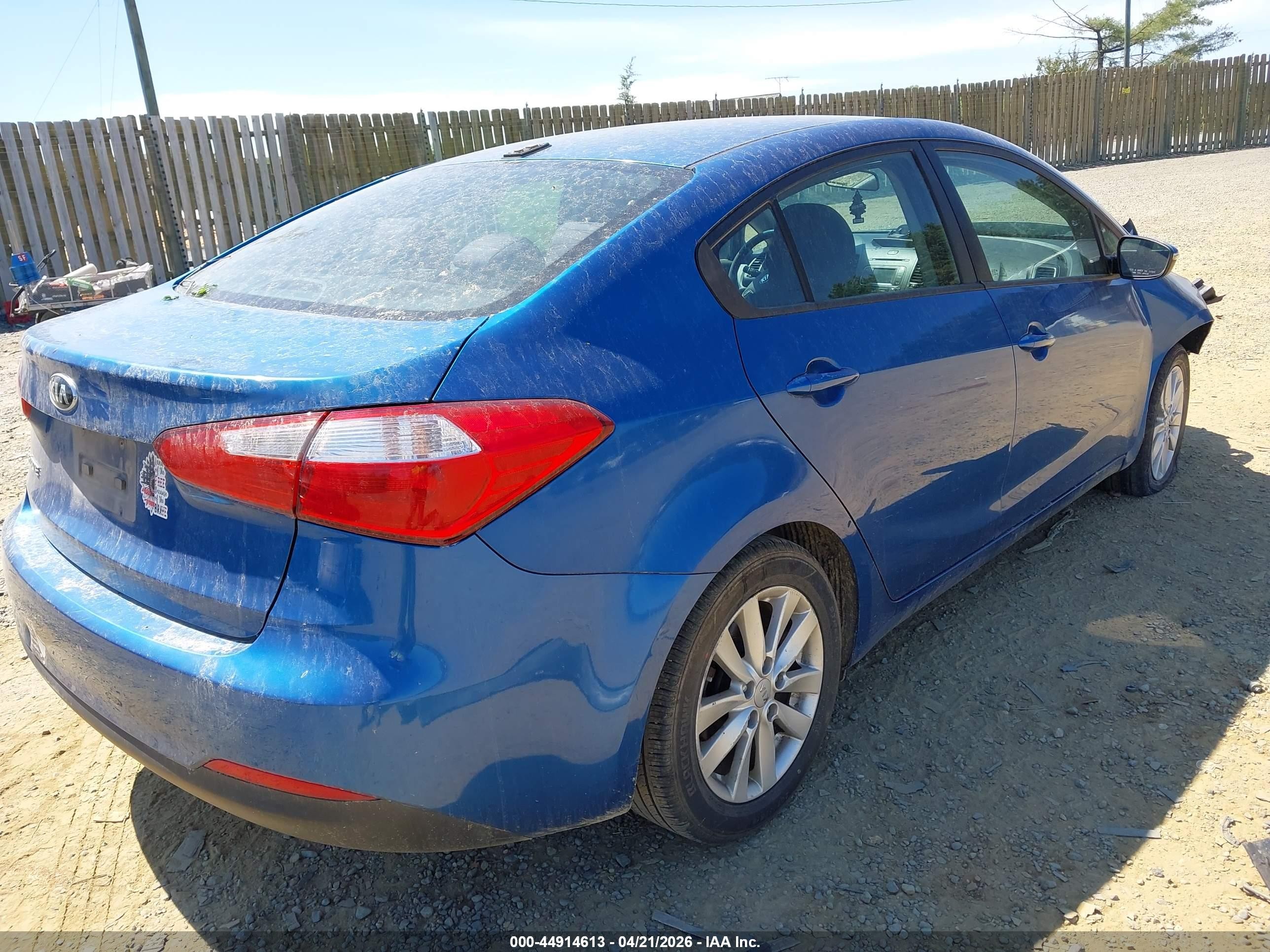 2015 Kia Forte Lx Blue vin: KNAFX4A67F5298538
