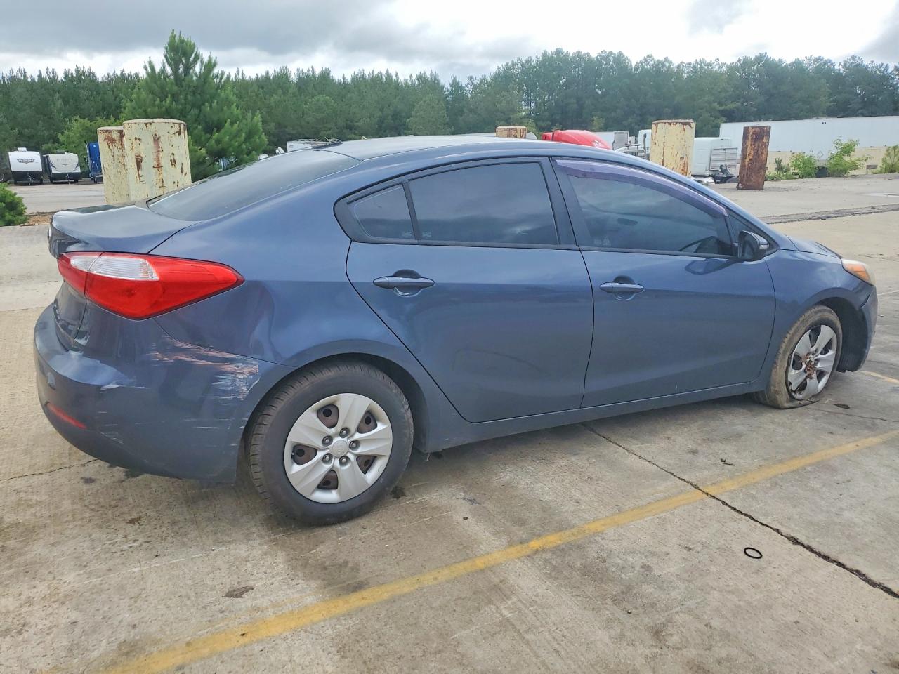 2015 Kia Forte Lx Синий vin: KNAFX4A67F5350587