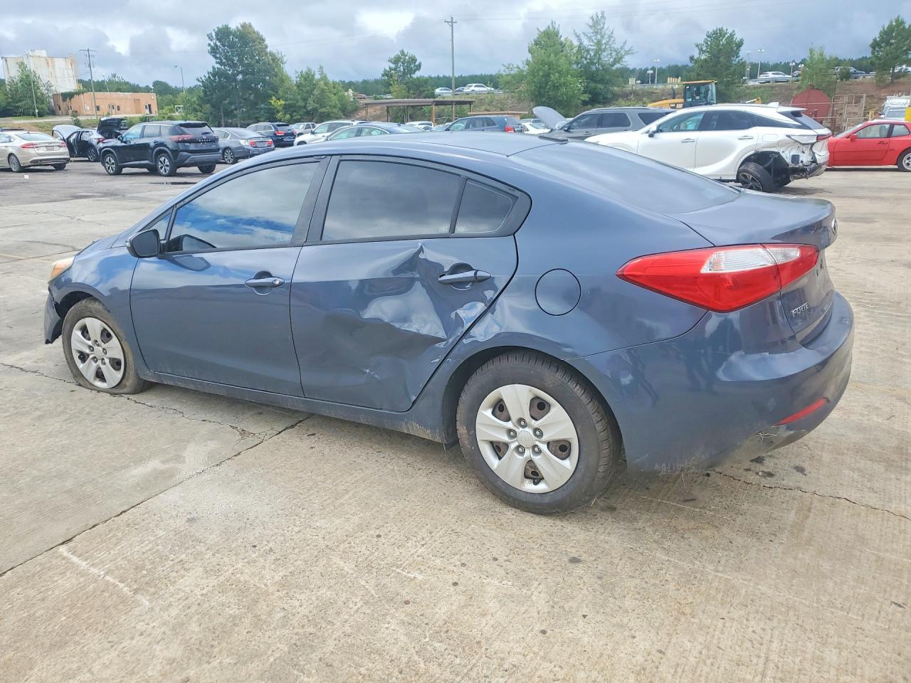 2015 Kia Forte Lx Синий vin: KNAFX4A67F5350587