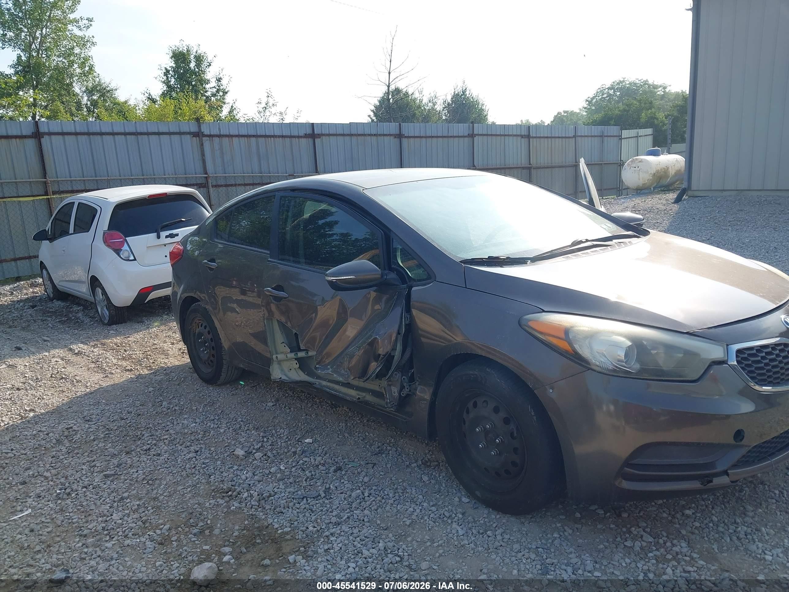 2015 Kia Forte Lx Gray vin: KNAFX4A67F5365414