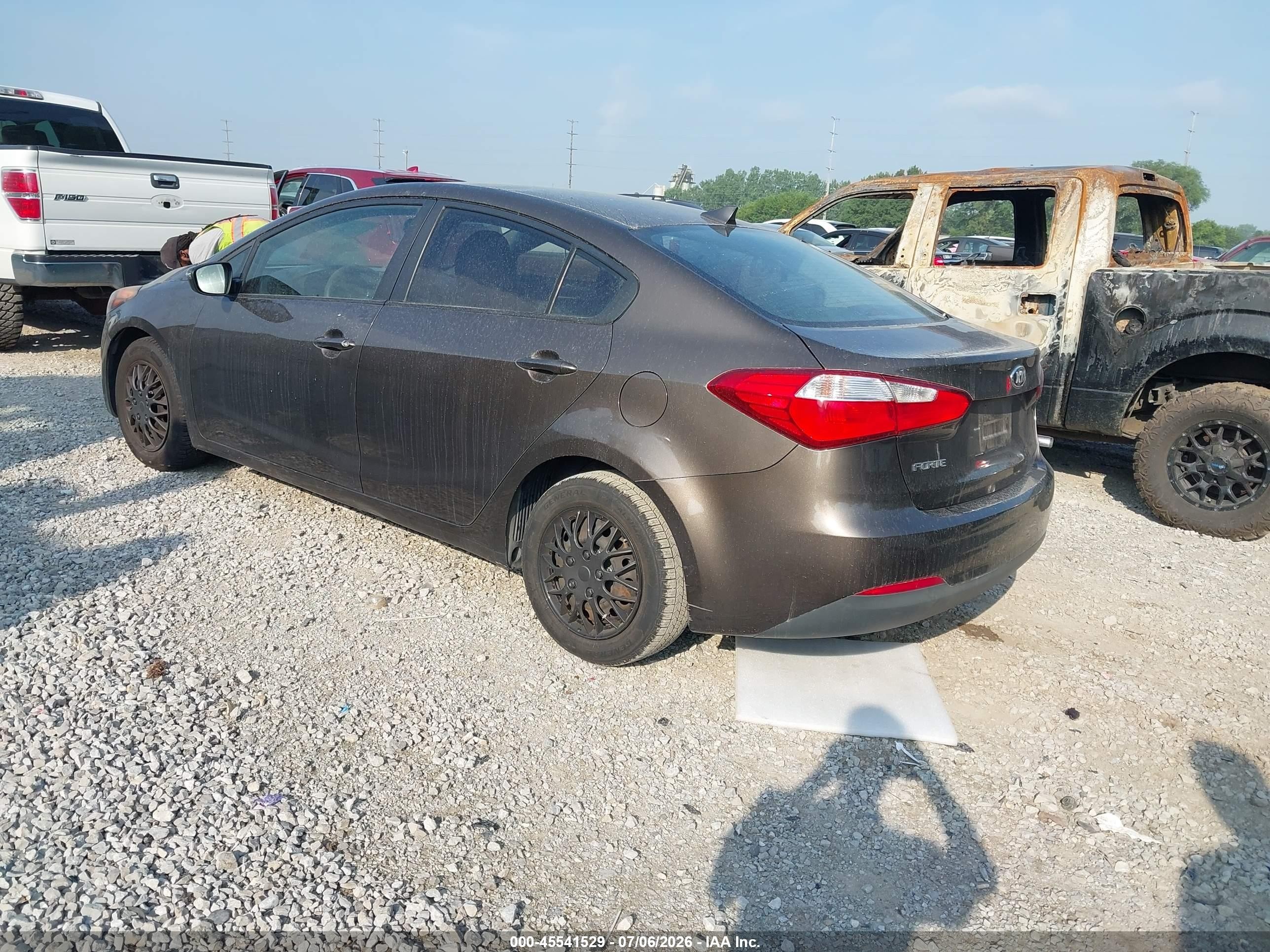 2015 Kia Forte Lx Gray vin: KNAFX4A67F5365414