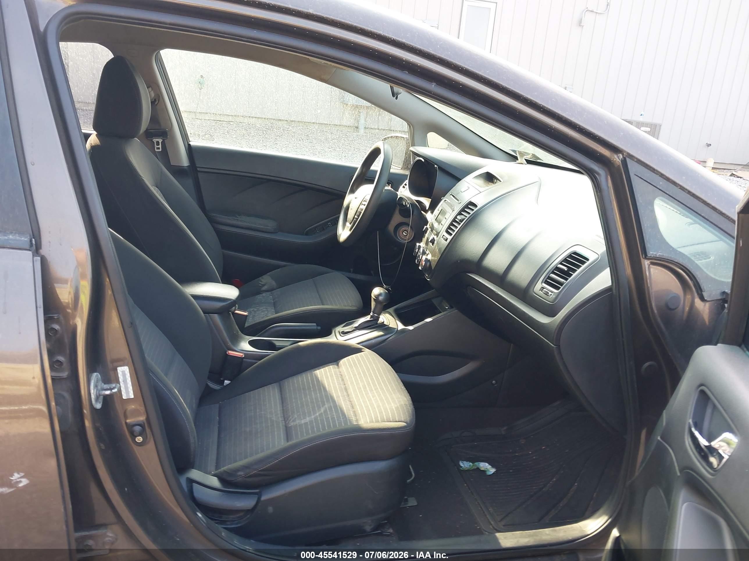 2015 Kia Forte Lx Gray vin: KNAFX4A67F5365414