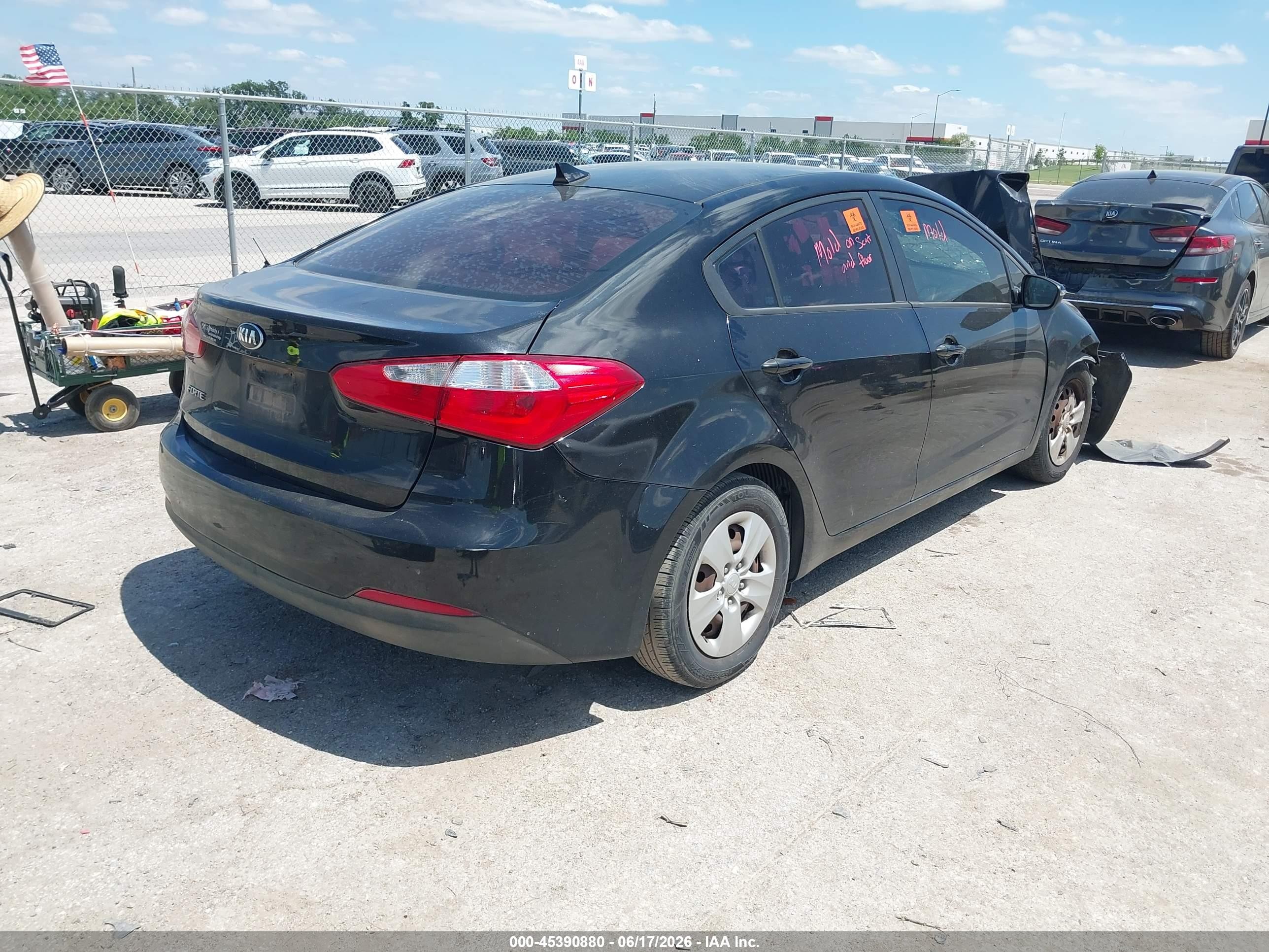 2015 Kia Forte Lx Black vin: KNAFX4A67F5372329