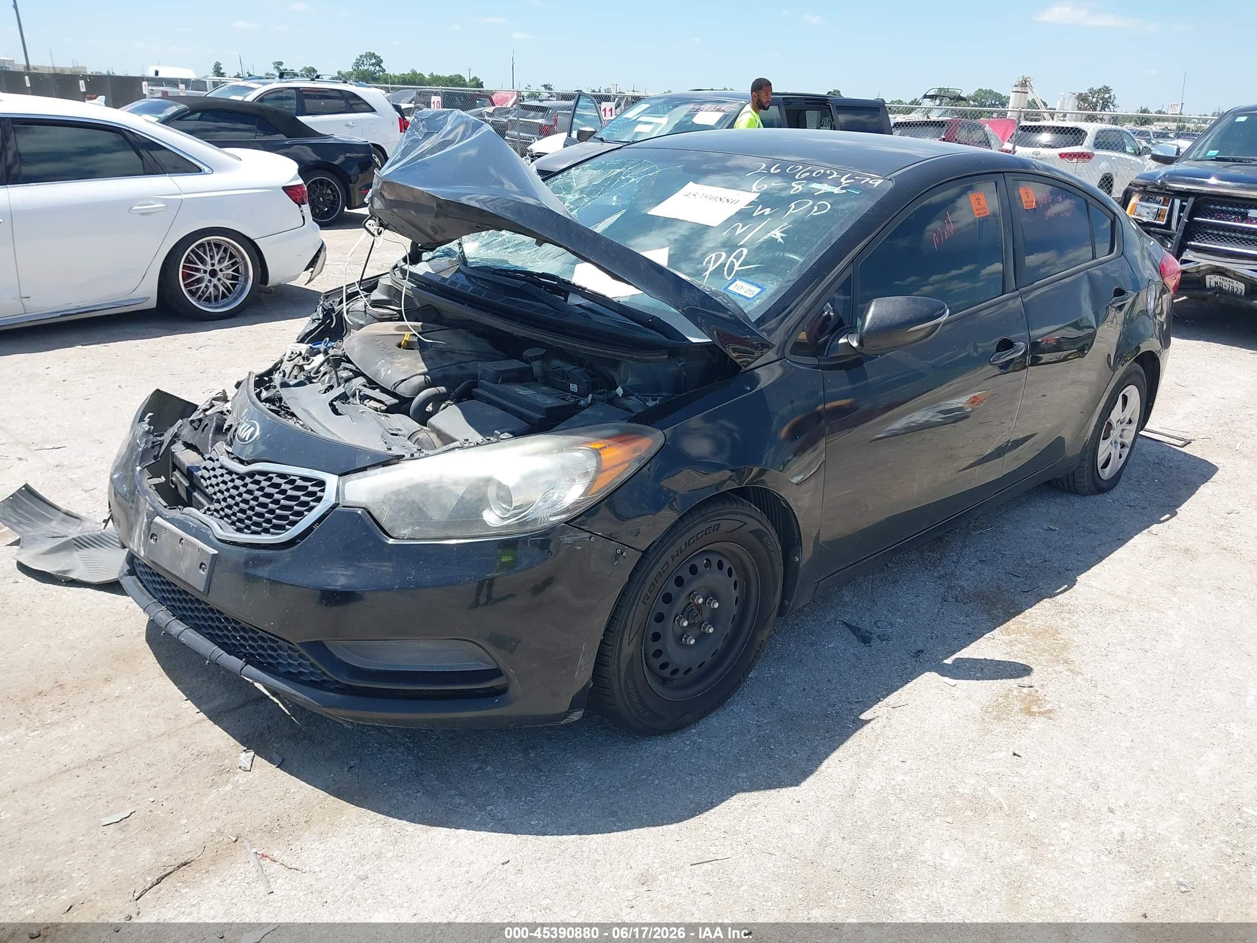 2015 Kia Forte Lx Black vin: KNAFX4A67F5372329