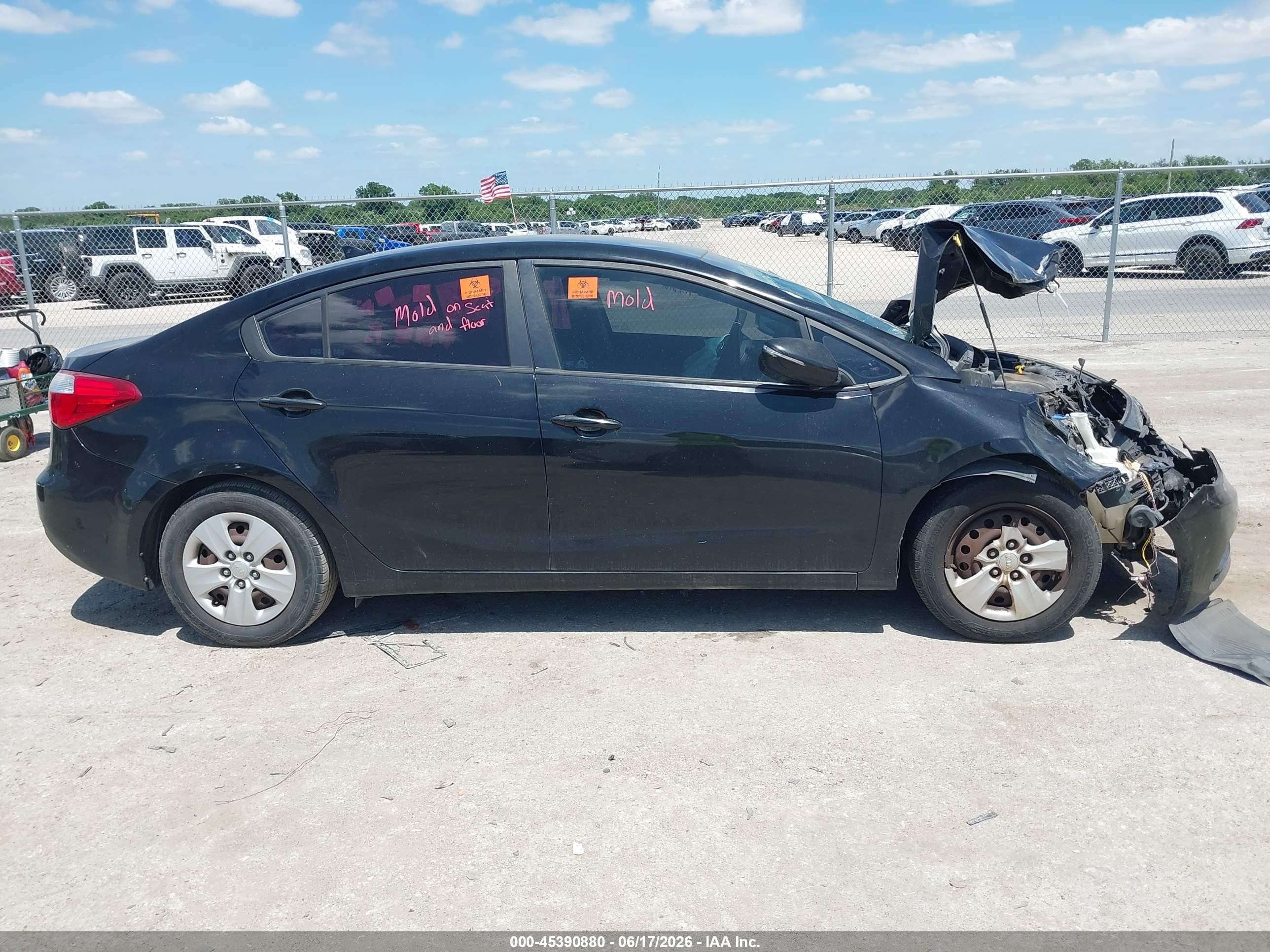 2015 Kia Forte Lx Black vin: KNAFX4A67F5372329