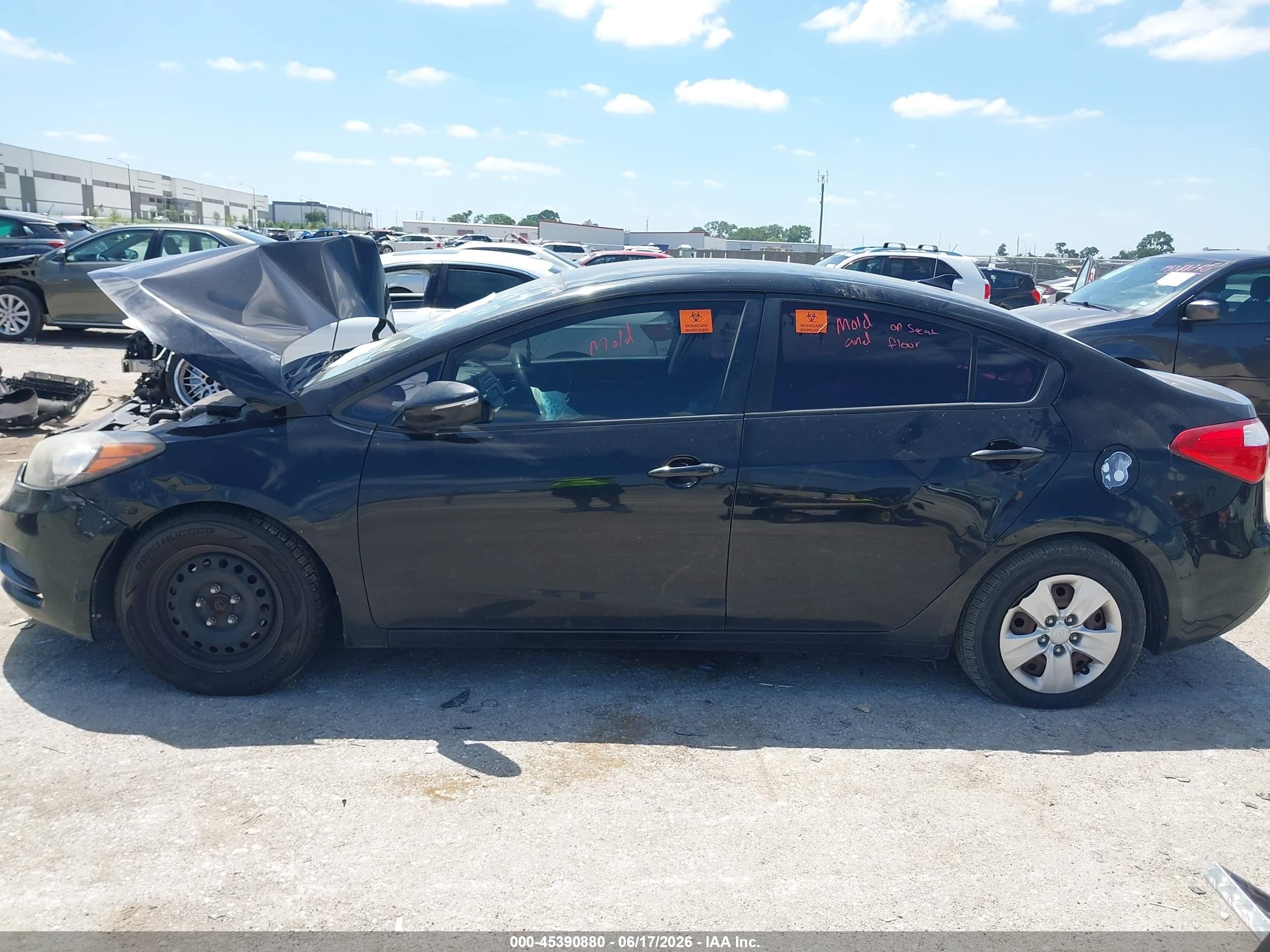 2015 Kia Forte Lx Black vin: KNAFX4A67F5372329