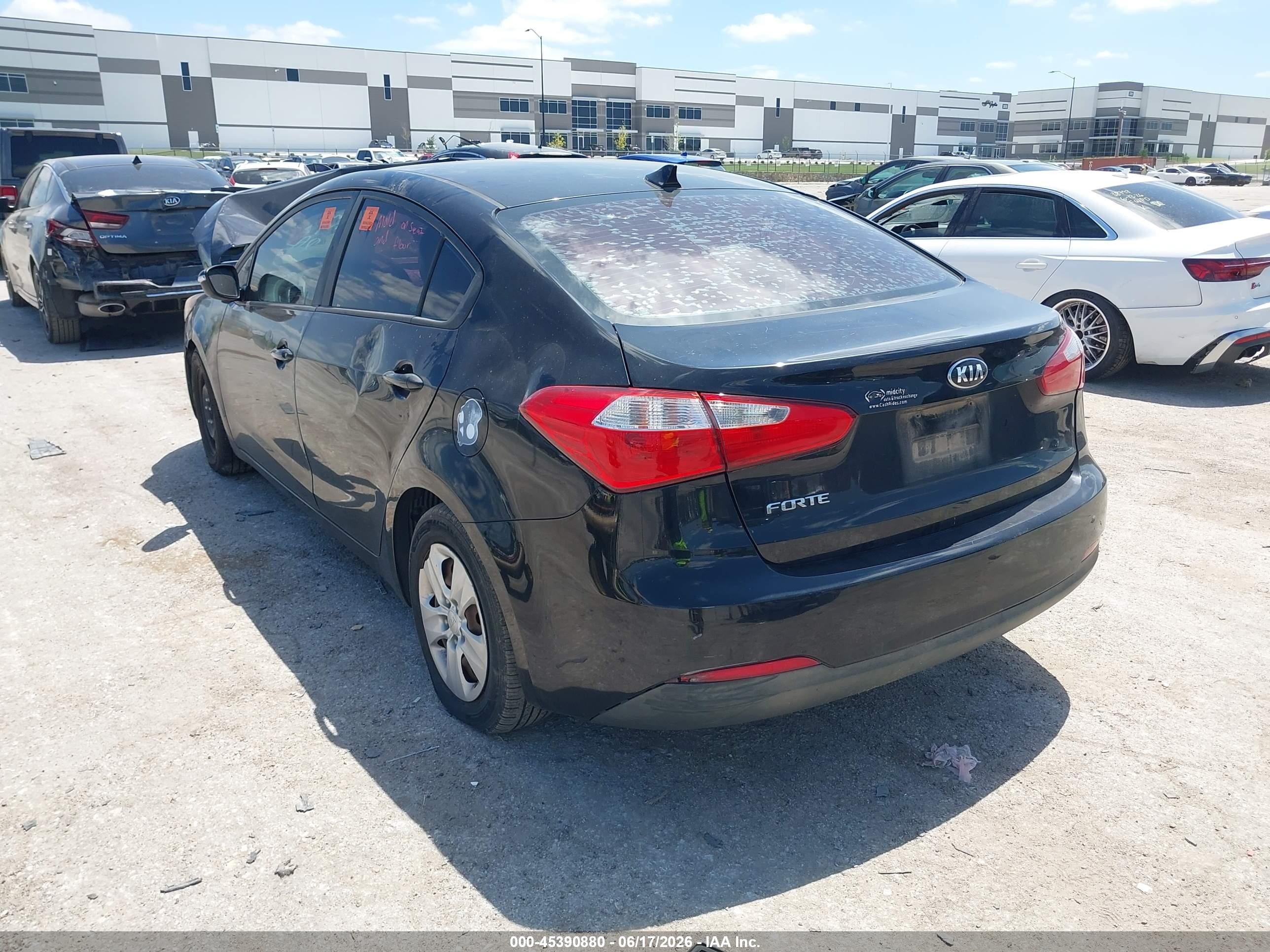 2015 Kia Forte Lx Black vin: KNAFX4A67F5372329