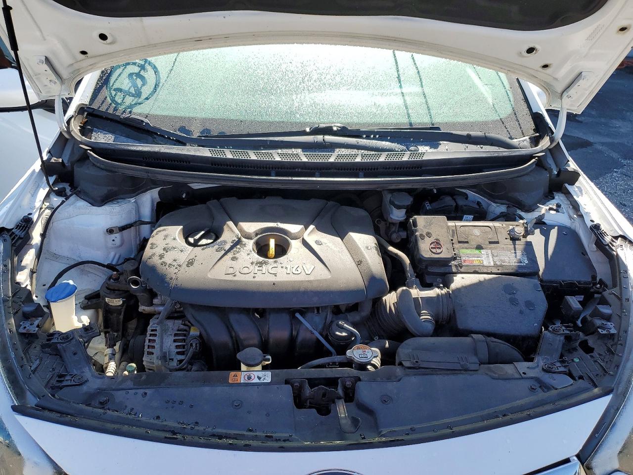 2015 Kia Forte Lx White vin: KNAFX4A67F5382813