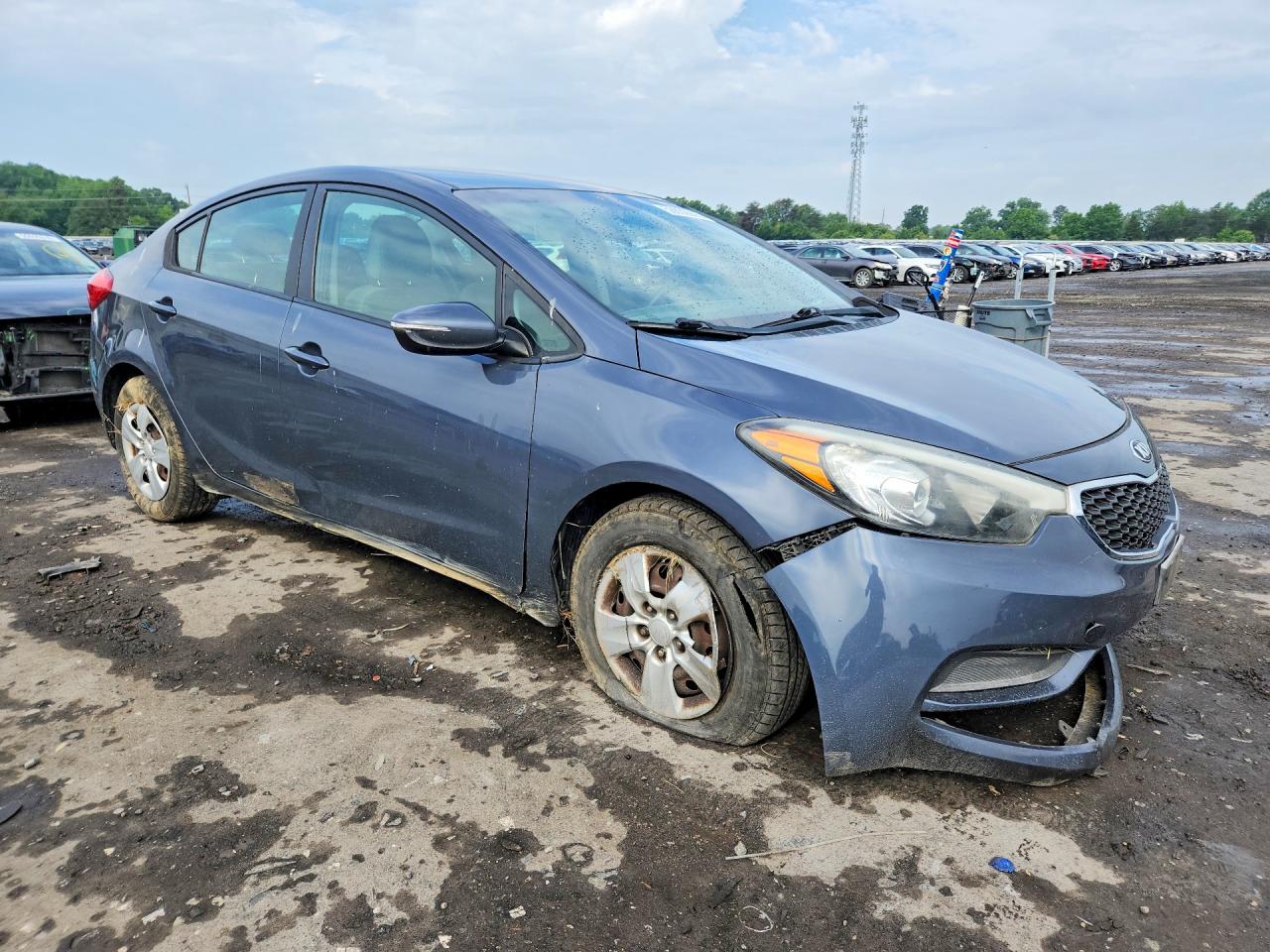 2015 Kia Forte Lx Gray vin: KNAFX4A67F5426275