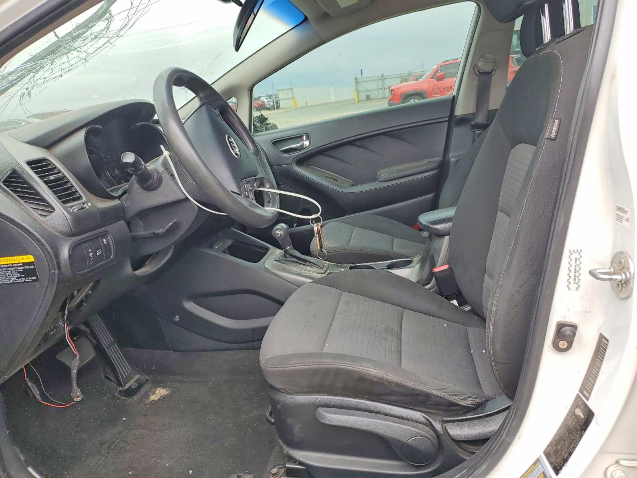 2014 Kia Forte Lx White vin: KNAFX4A68E5059871