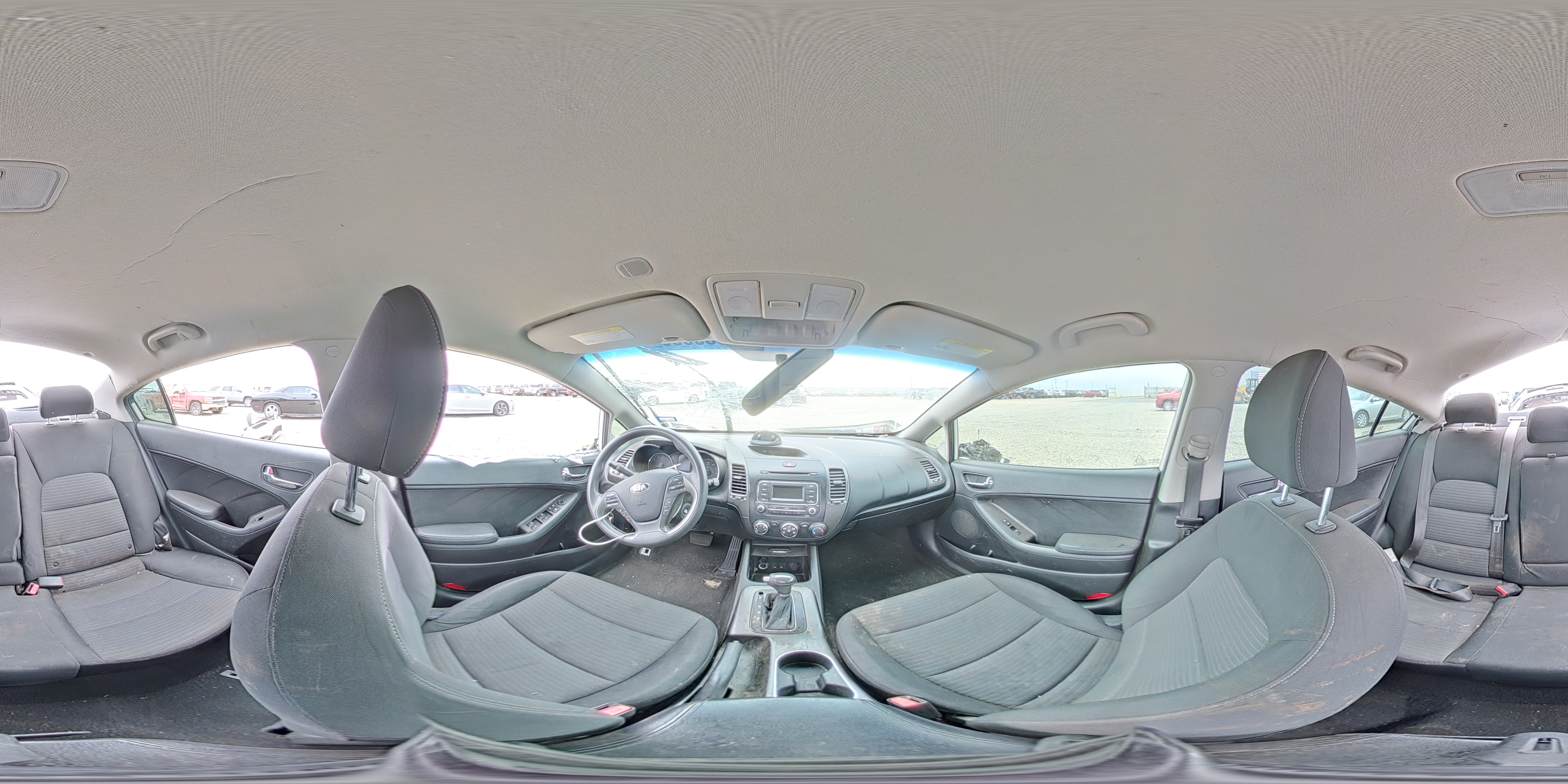 2014 Kia Forte Lx White vin: KNAFX4A68E5059871