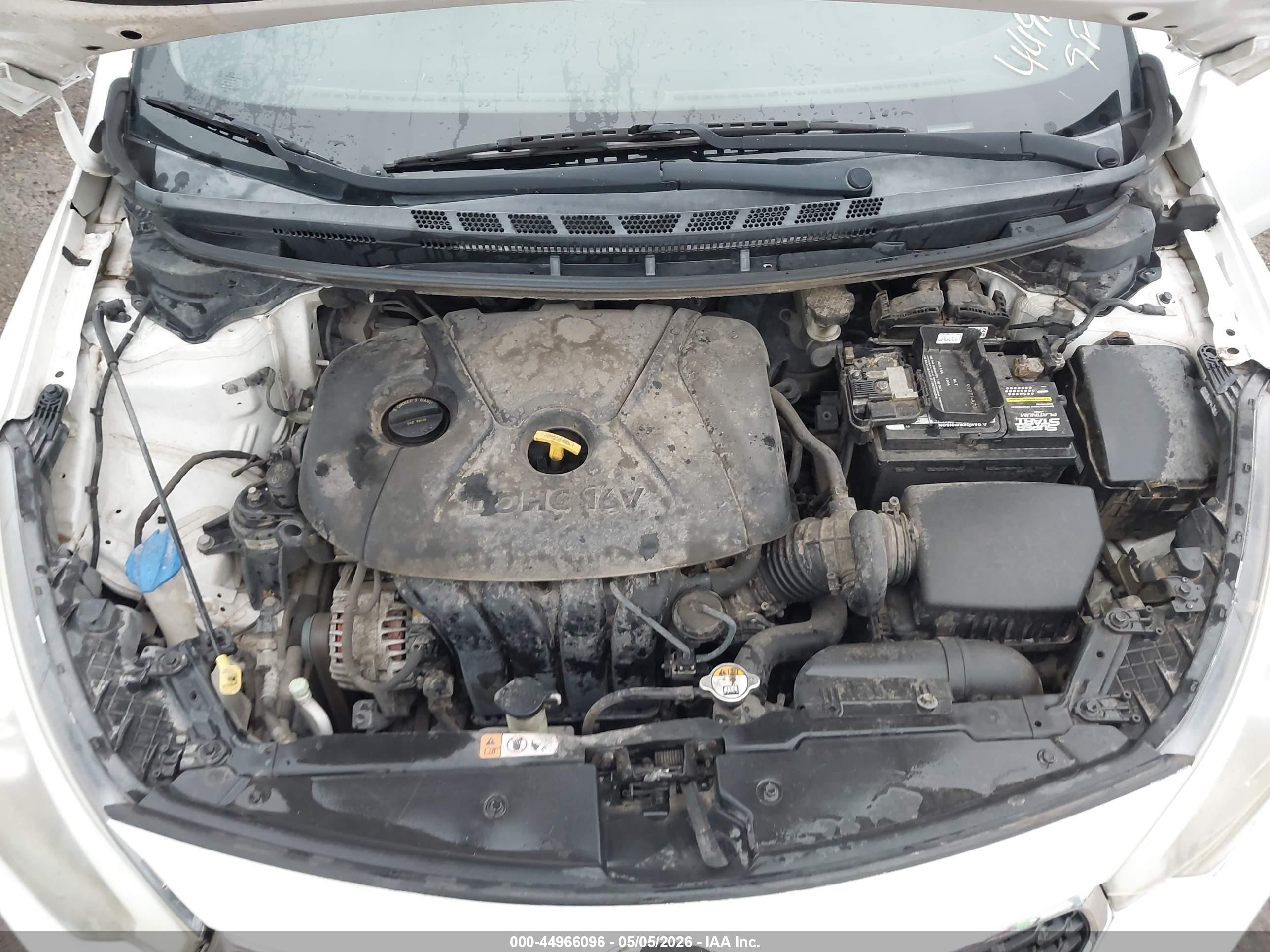 2014 Kia Forte Lx White vin: KNAFX4A68E5115646