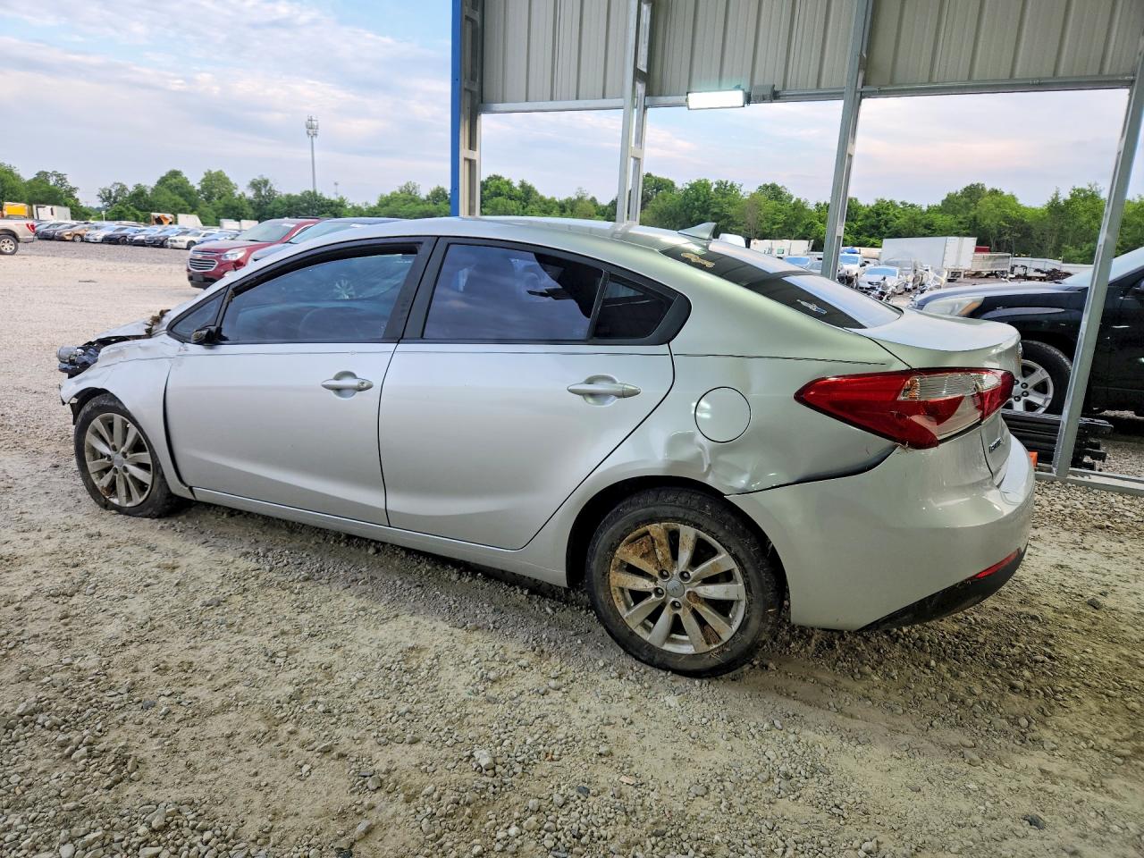 2014 Kia Forte Lx Серебряный vin: KNAFX4A68E5145634