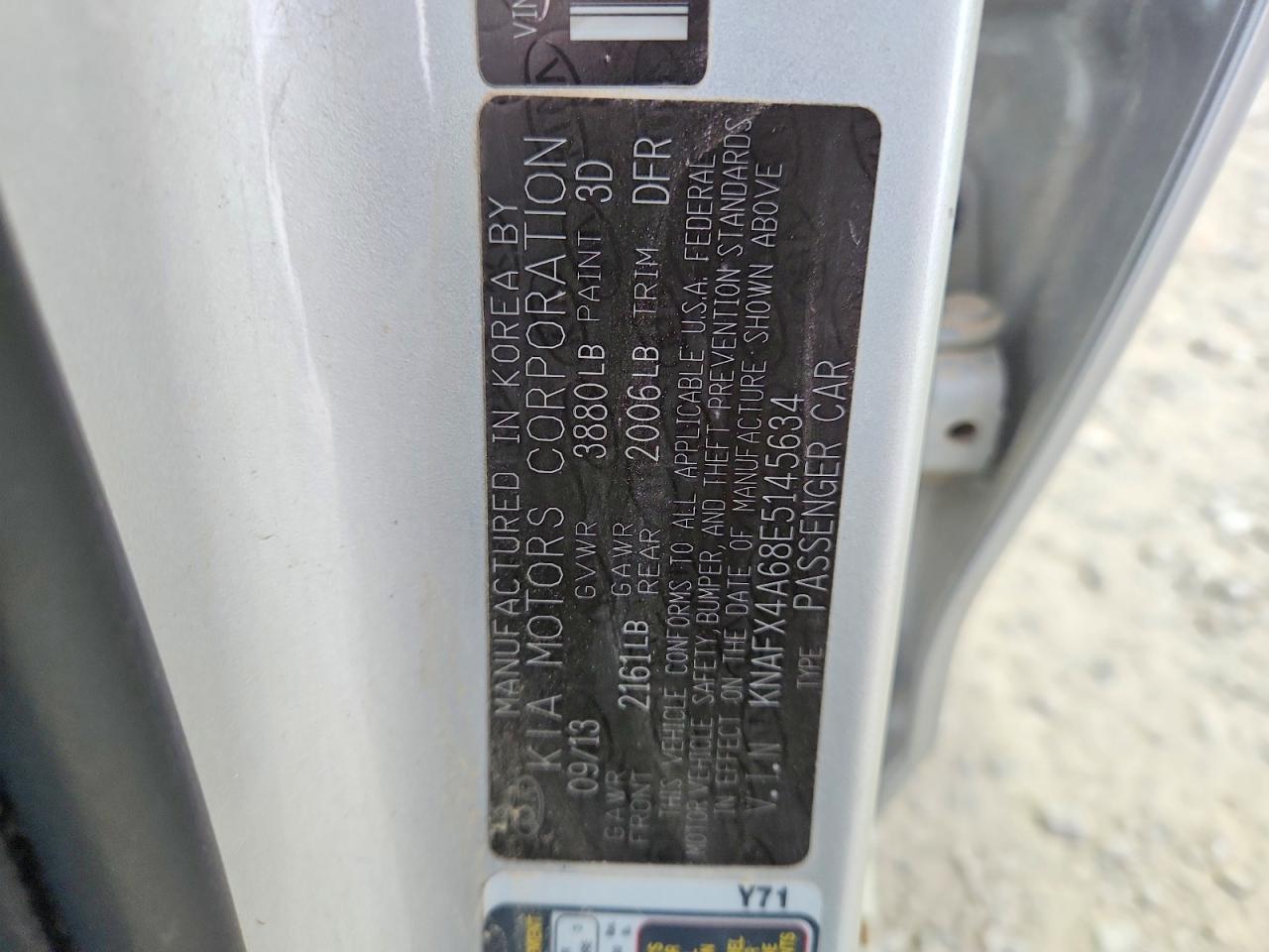2014 Kia Forte Lx Серебряный vin: KNAFX4A68E5145634