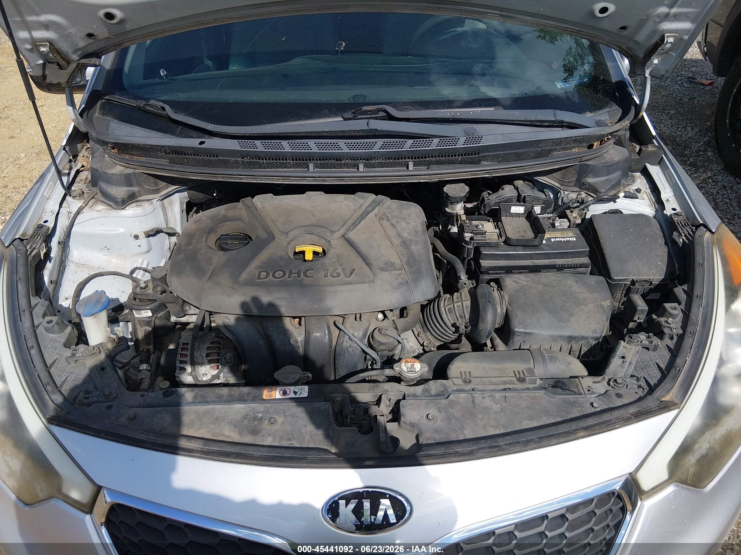 2014 Kia Forte Lx Silver vin: KNAFX4A68E5154396