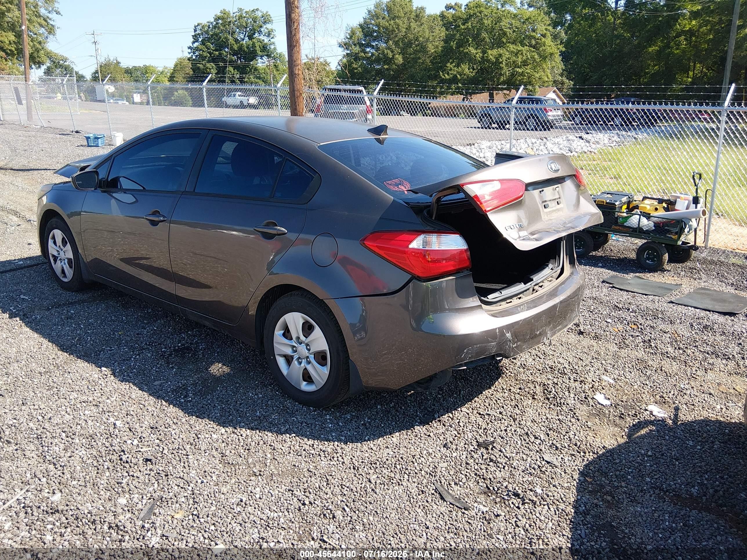2015 Kia Forte Lx Brown vin: KNAFX4A68F5287791