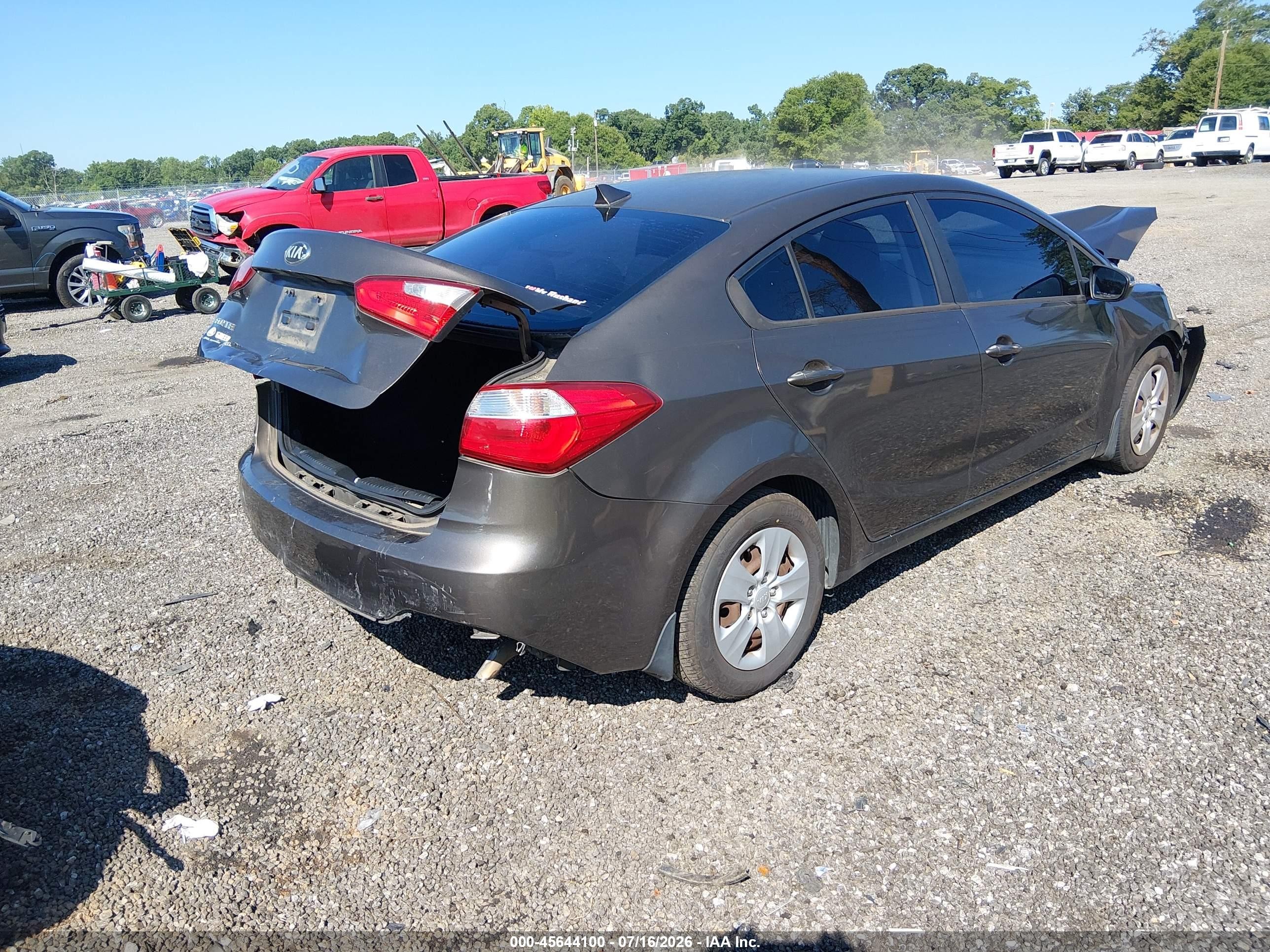 2015 Kia Forte Lx Brown vin: KNAFX4A68F5287791