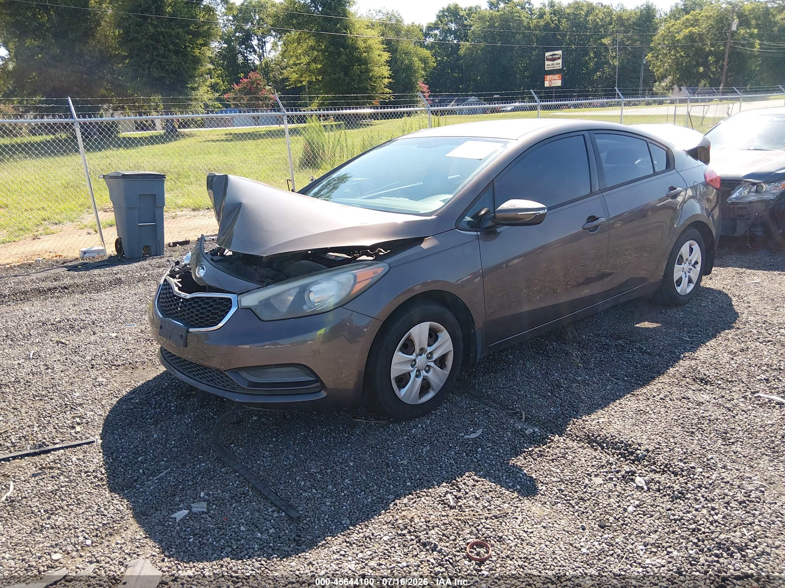 2015 Kia Forte Lx Brown vin: KNAFX4A68F5287791