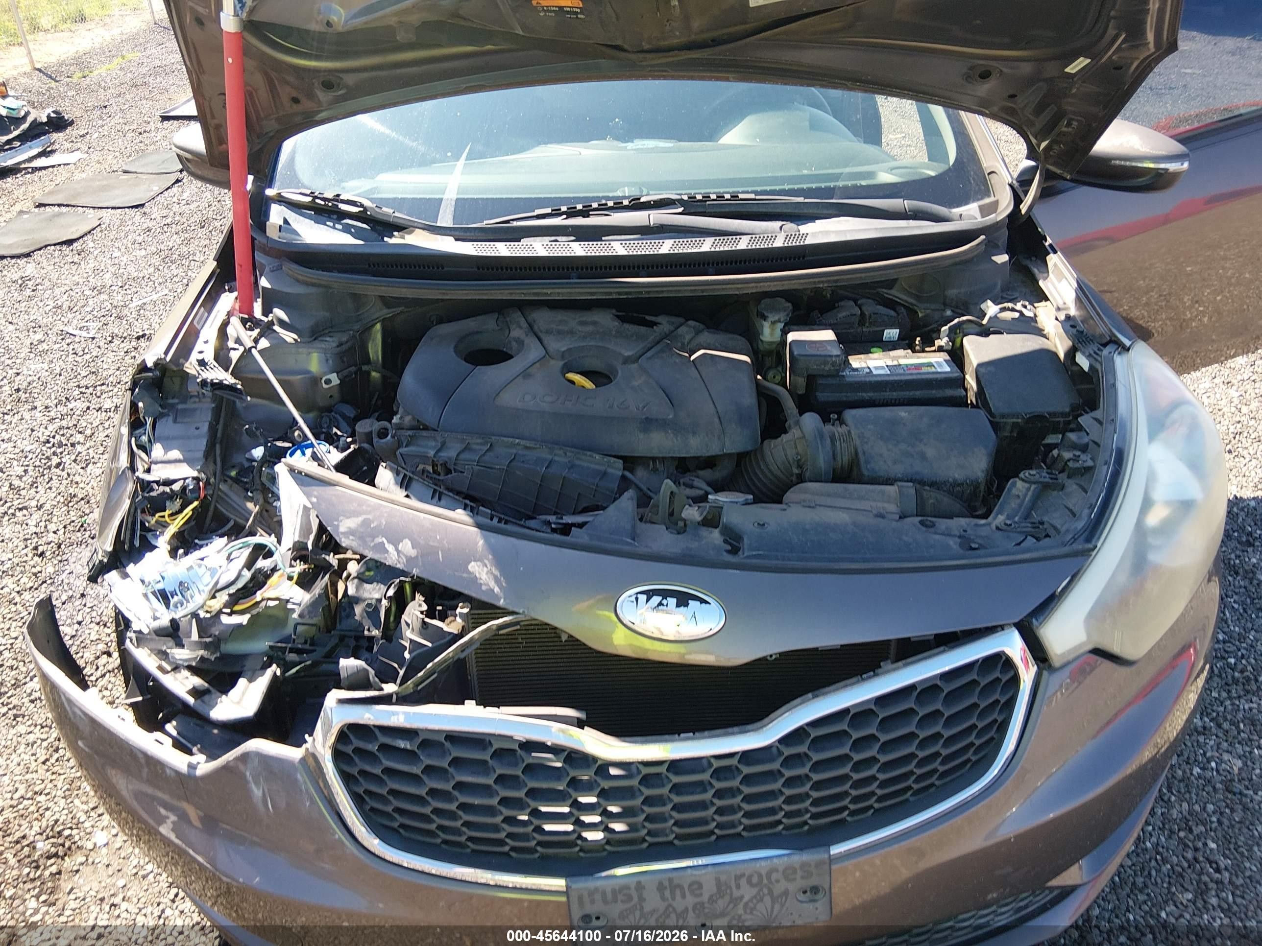 2015 Kia Forte Lx Brown vin: KNAFX4A68F5287791